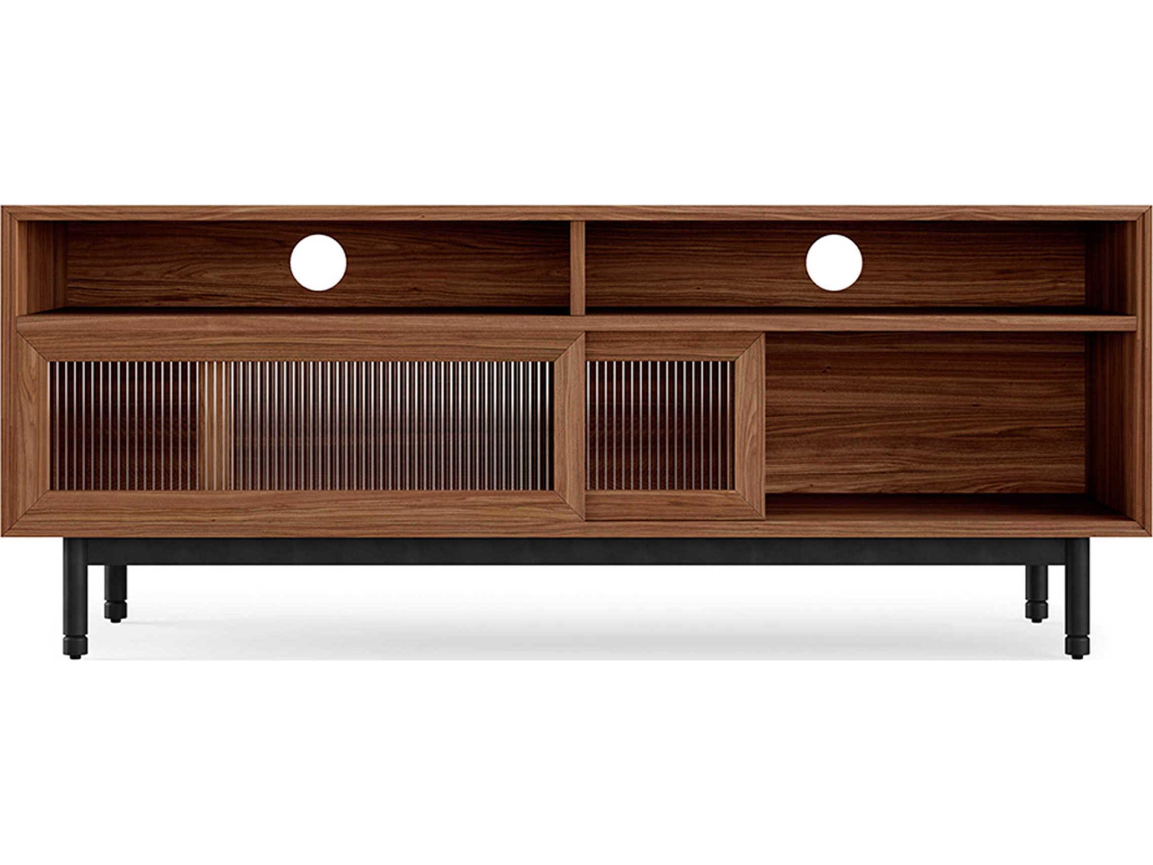 Gus* Modern Munro 59" Walnut Wood Media Console