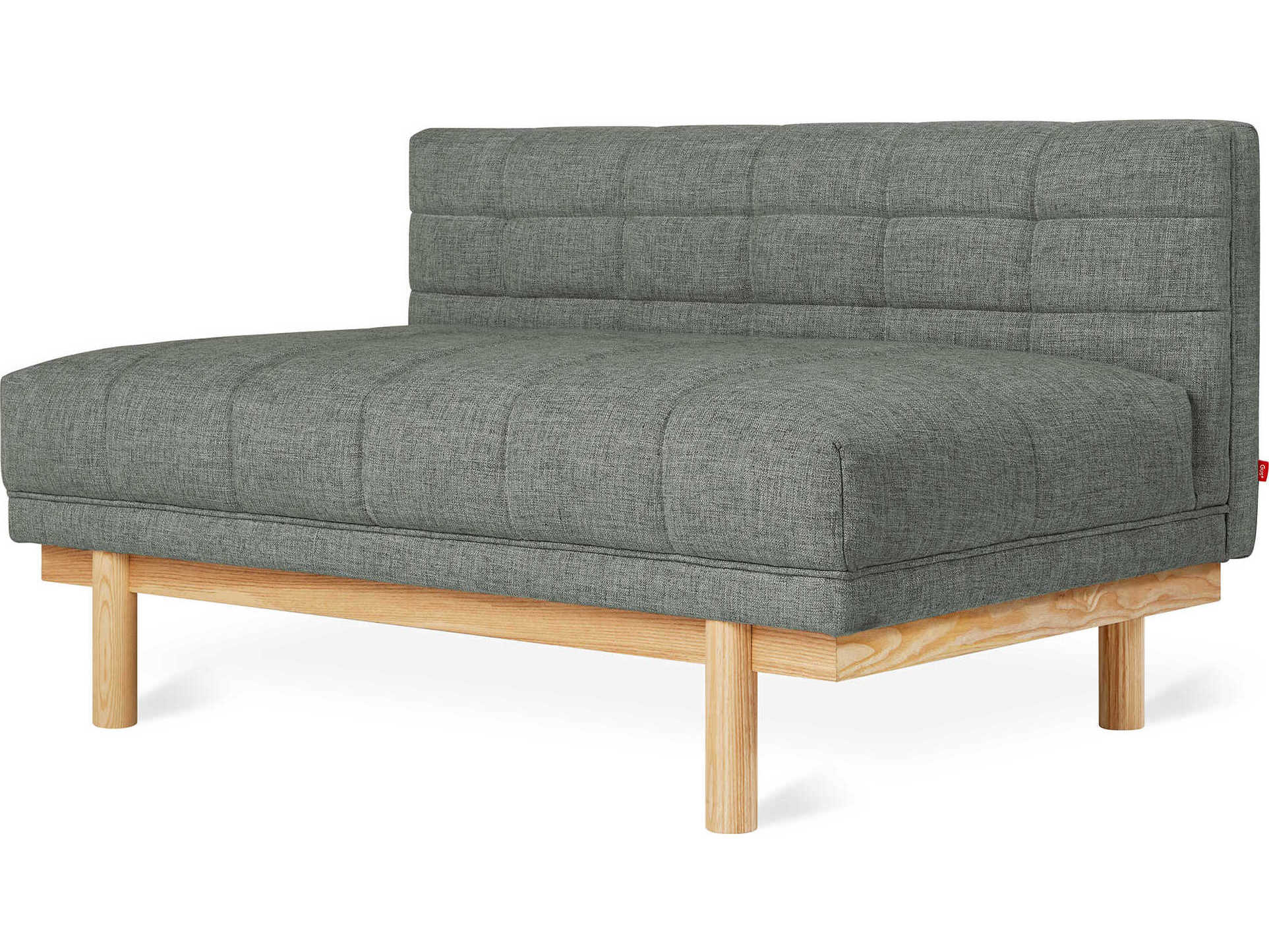 Gus* Modern Mulholland Brown Fabric Tufted Chair and a Half