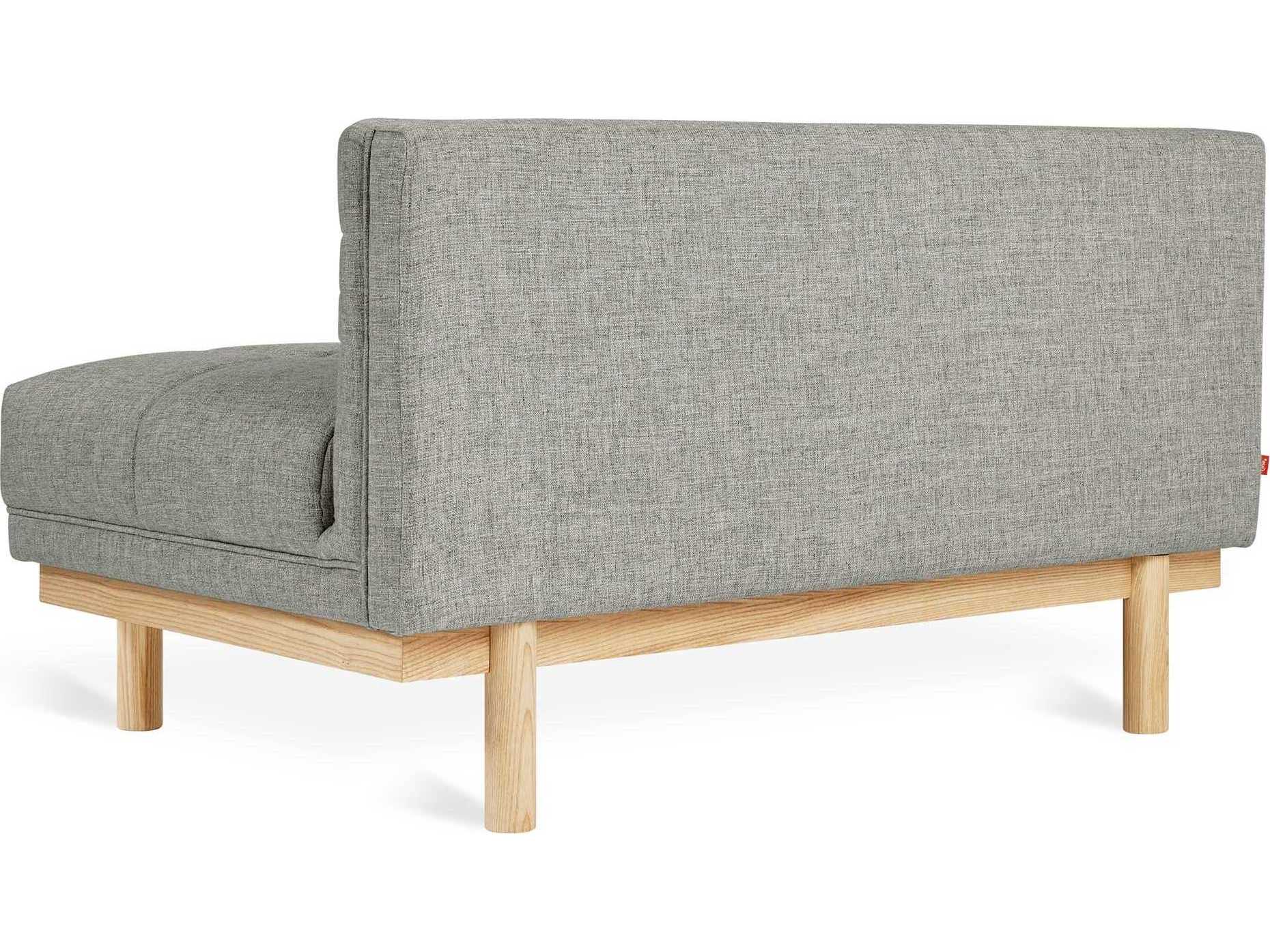 Gus* Modern Mulholland Brown Fabric Tufted Chair and a Half