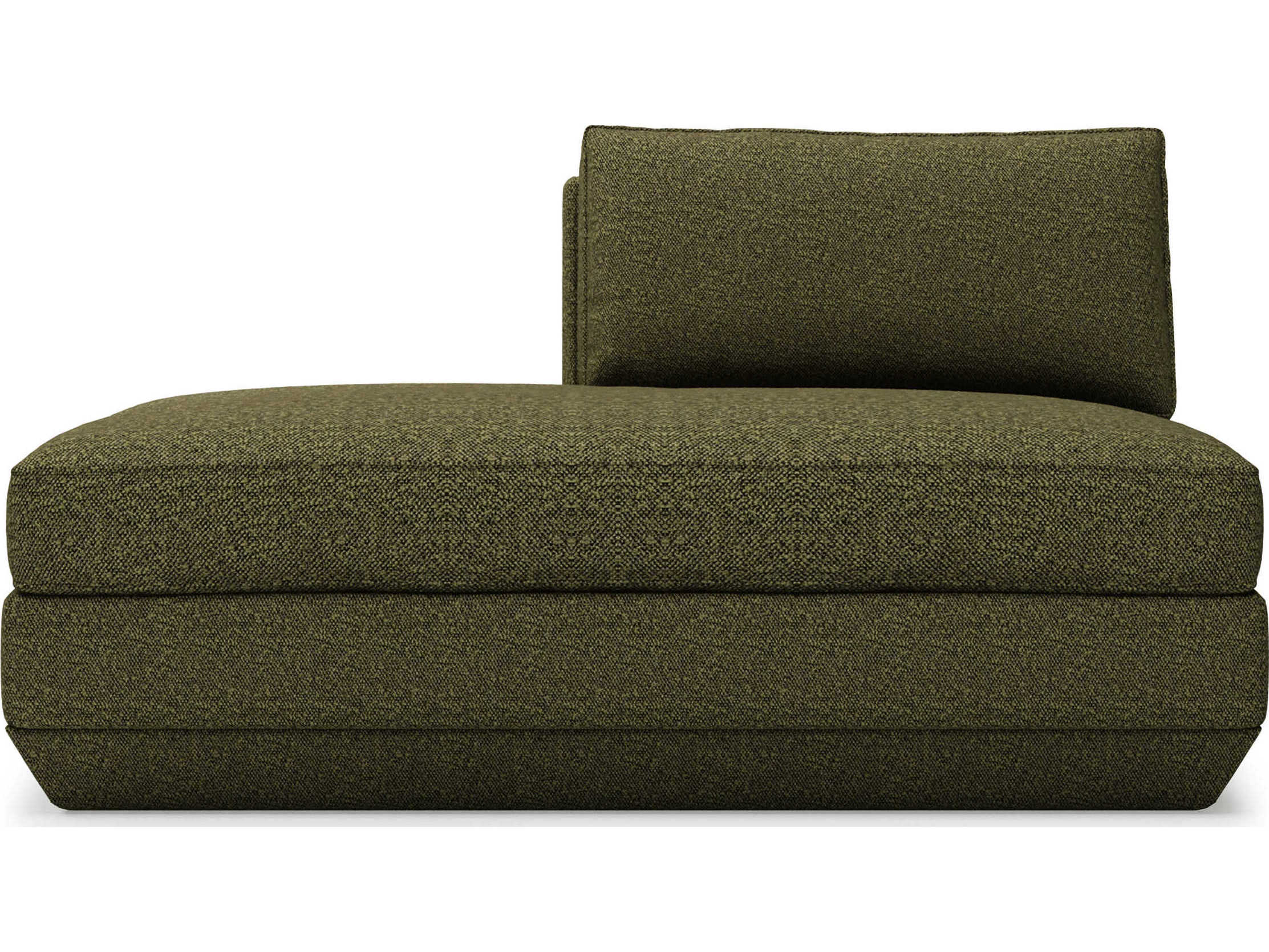 Gus* Modern Podium Copenhagen Terra Green Upholstered Chaise