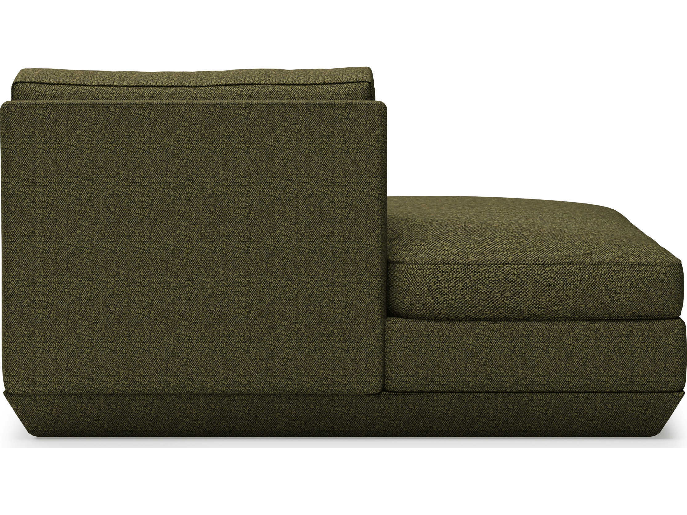 Gus* Modern Podium Copenhagen Terra Green Upholstered Chaise