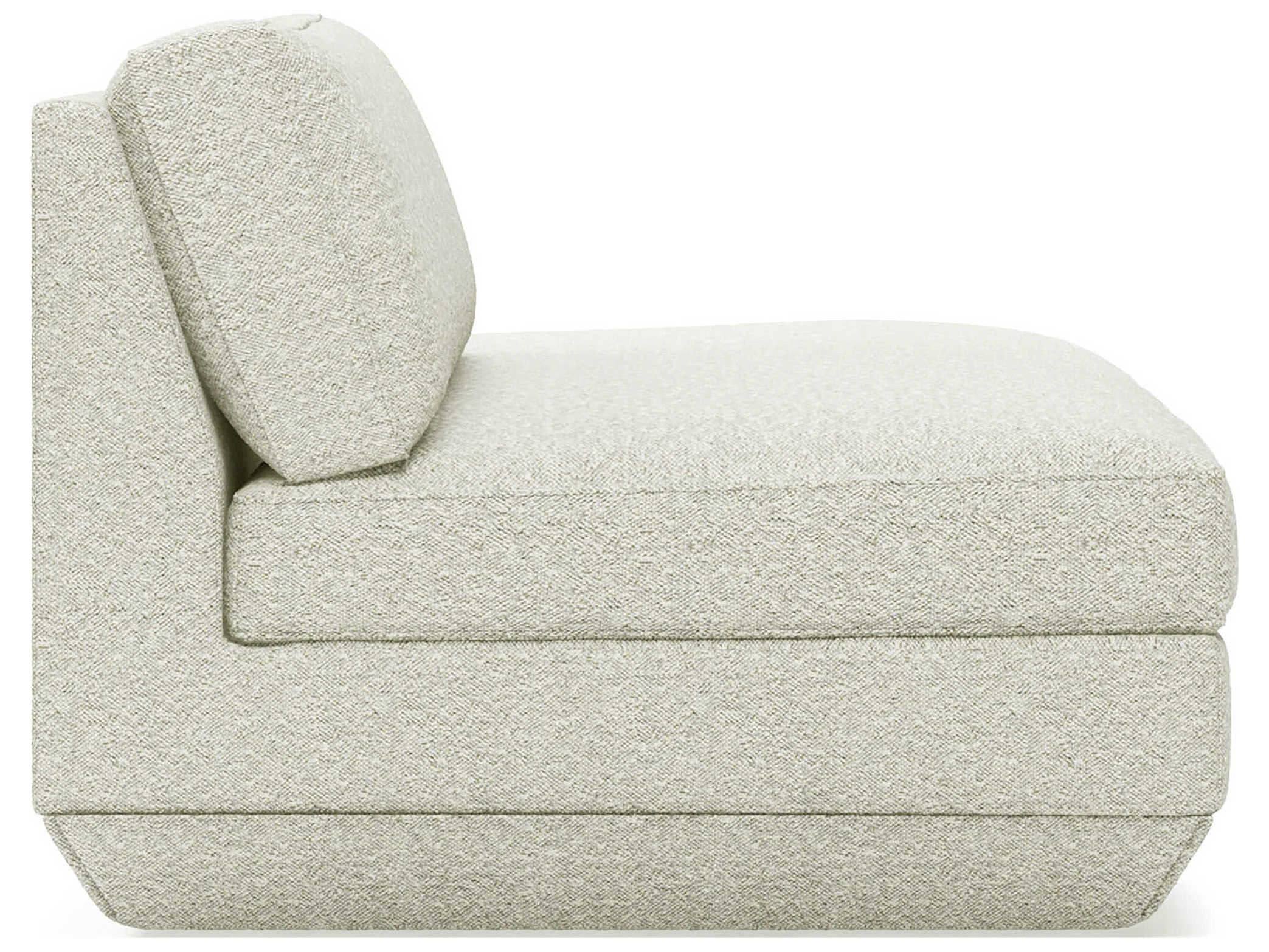 Gus* Modern Podium Copenhagen Fossil White Upholstered Chaise