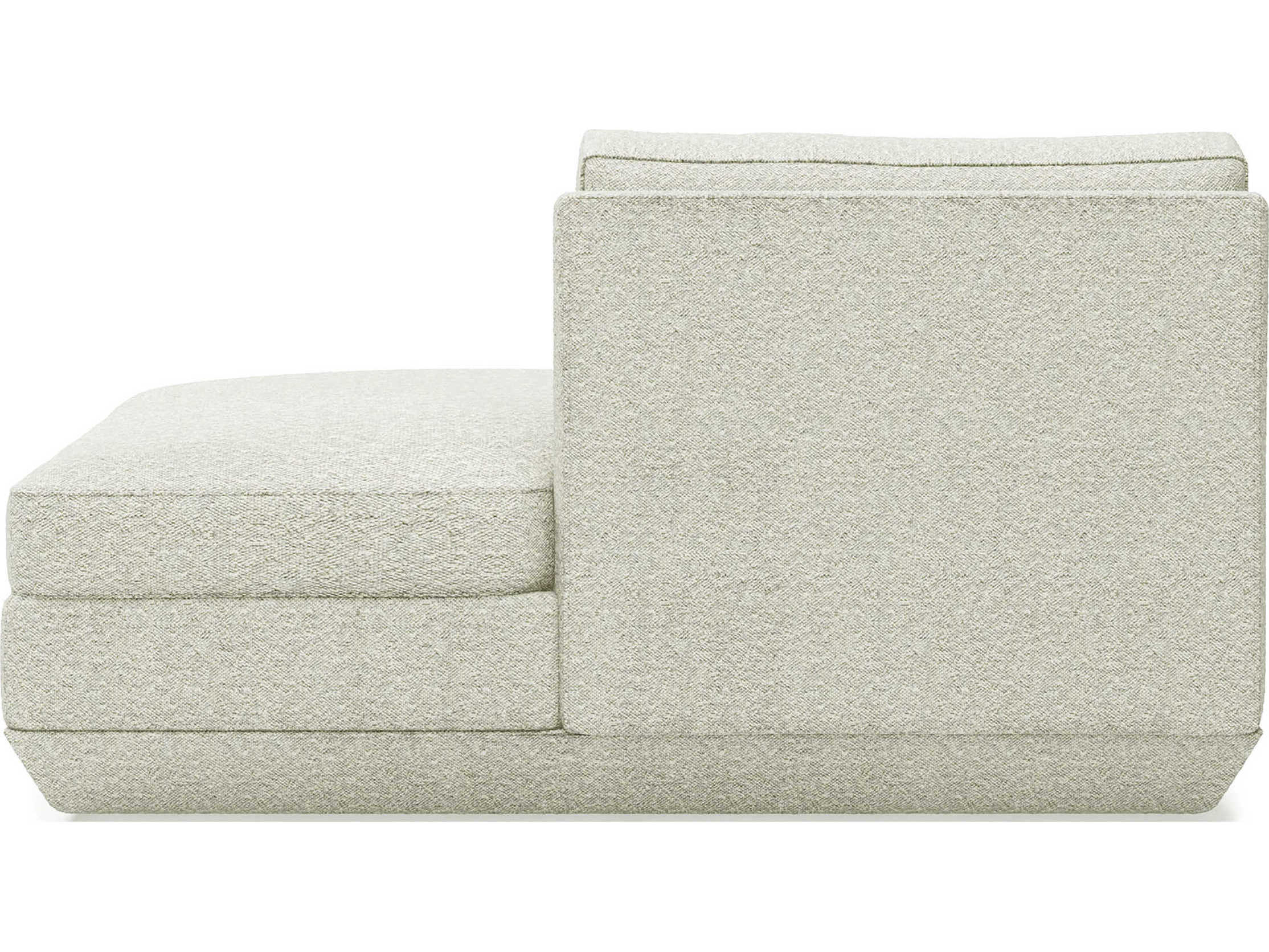 Gus* Modern Podium Copenhagen Fossil White Upholstered Chaise