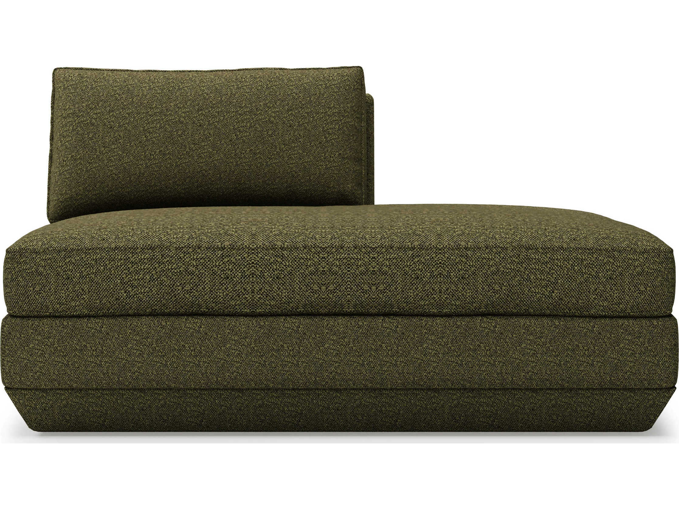 Gus* Modern Podium Copenhagen Terra Green Upholstered Chaise