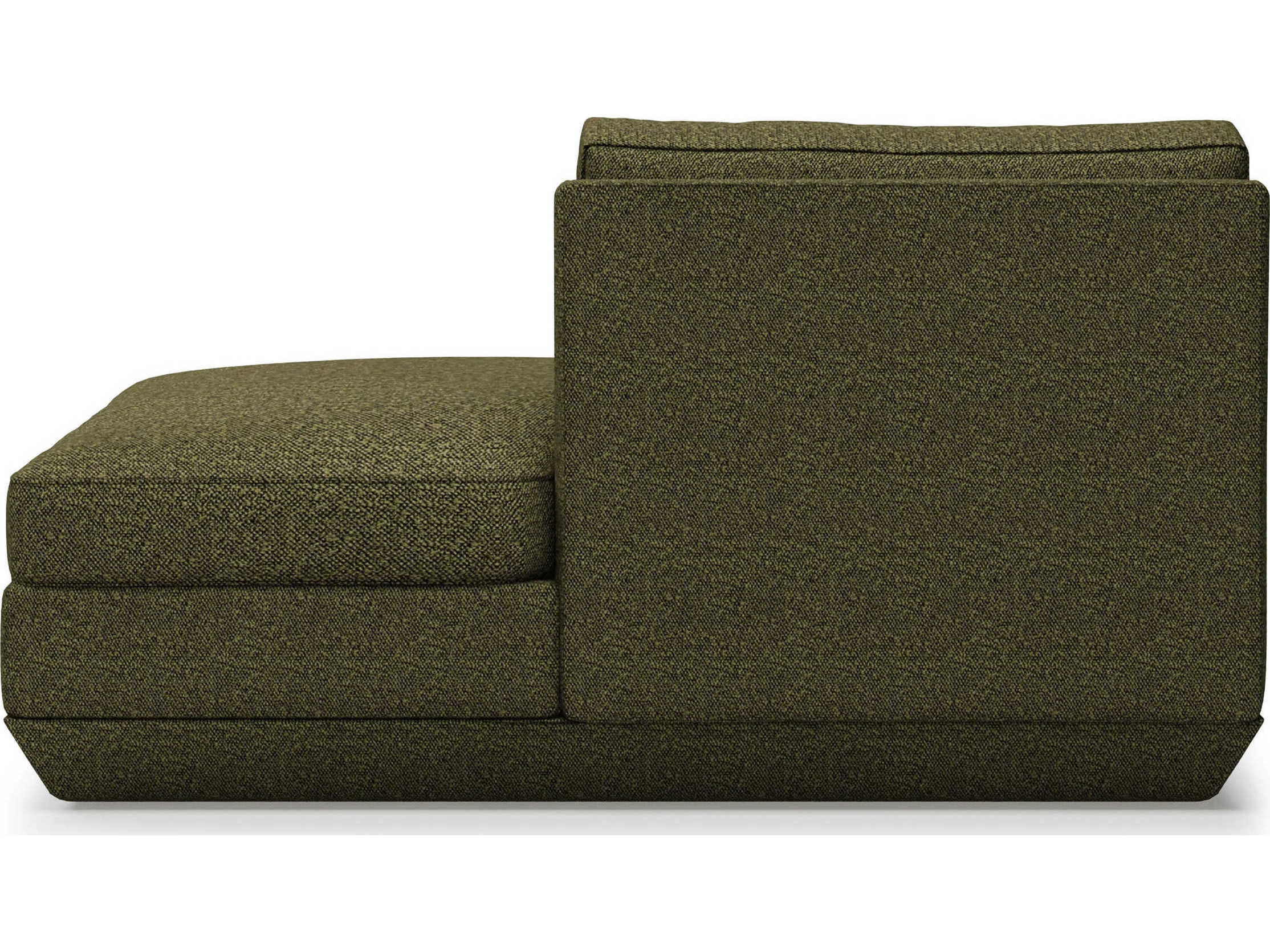 Gus* Modern Podium Copenhagen Terra Green Upholstered Chaise