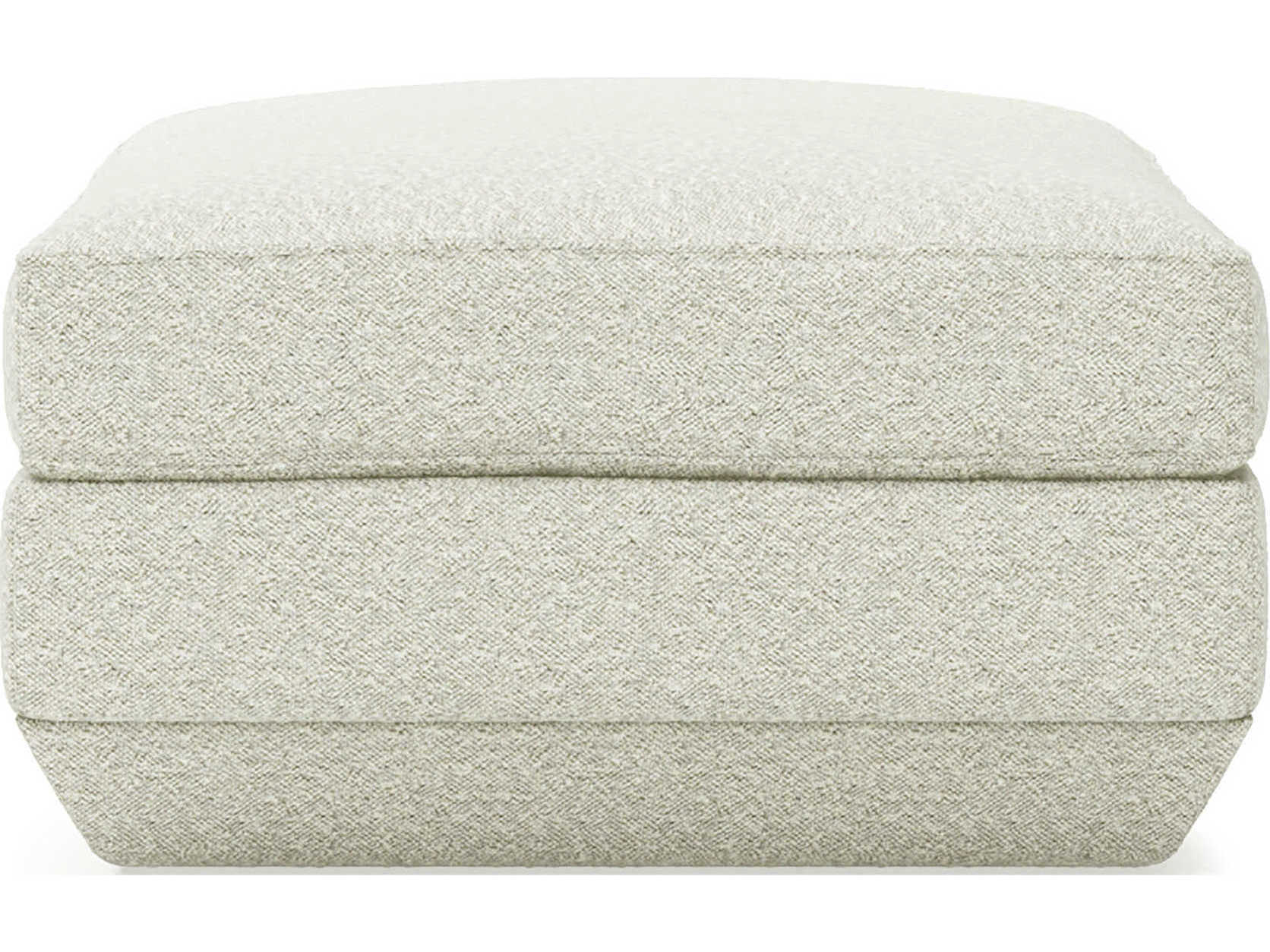 Gus* Modern Podium Copenhagen Fossil White Upholstered Ottoman