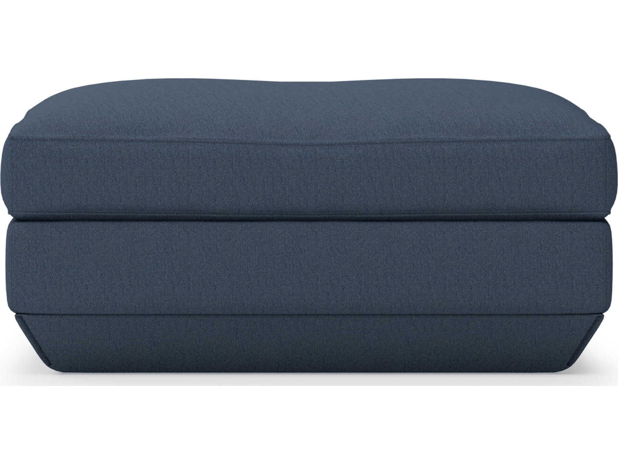Gus* Modern Podium Hanson Navy Blue Upholstered Ottoman