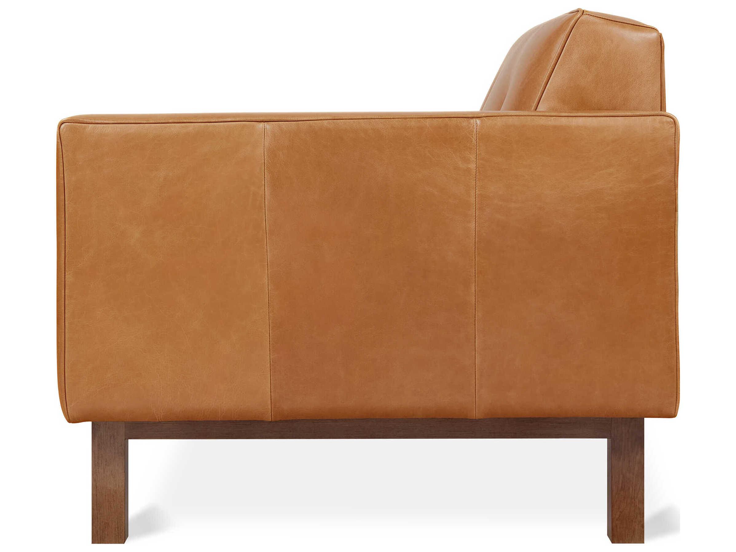 Gus* Modern Embassy Tucson Sienna Brown Leather Accent Chair