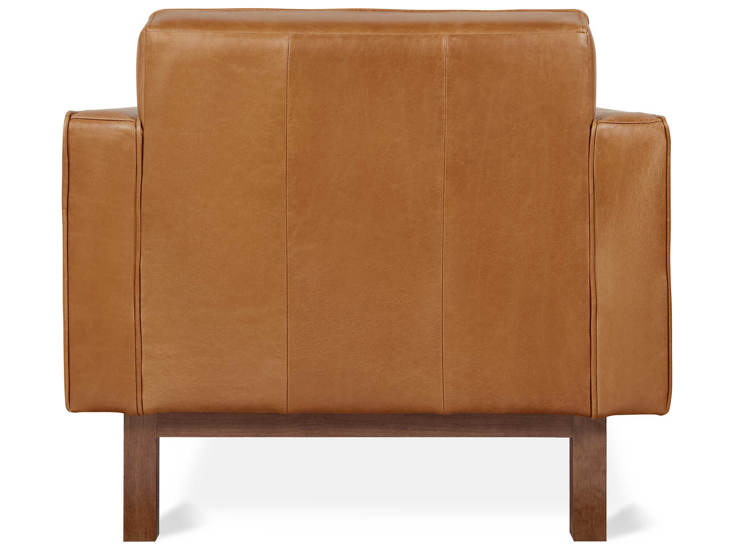 Gus* Modern Embassy Tucson Sienna Brown Leather Accent Chair