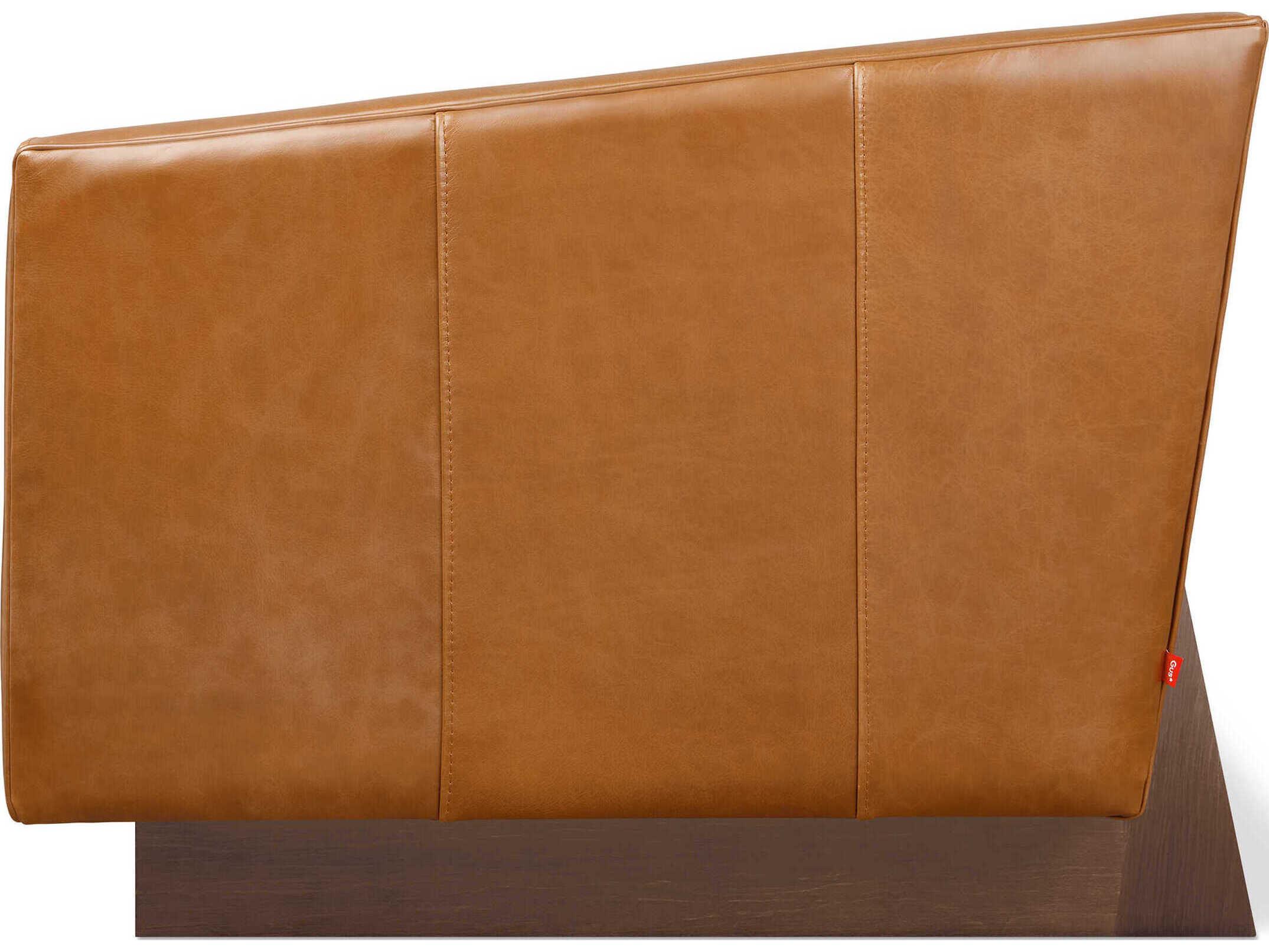 Gus* Modern Wallace Sienna Brown Leather Accent Chair