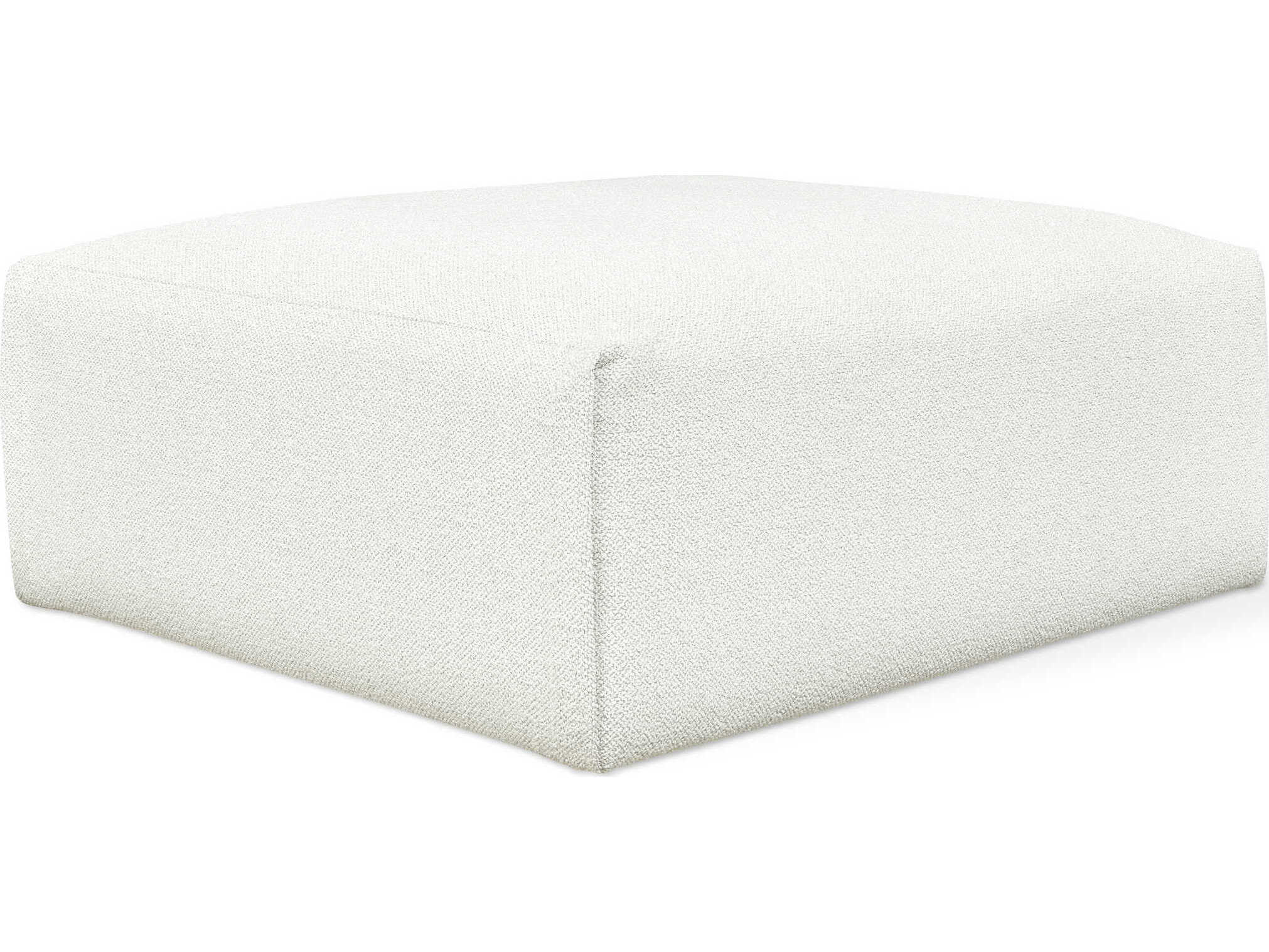 Gus* Modern Nest Morris Bone White Upholstered Ottoman