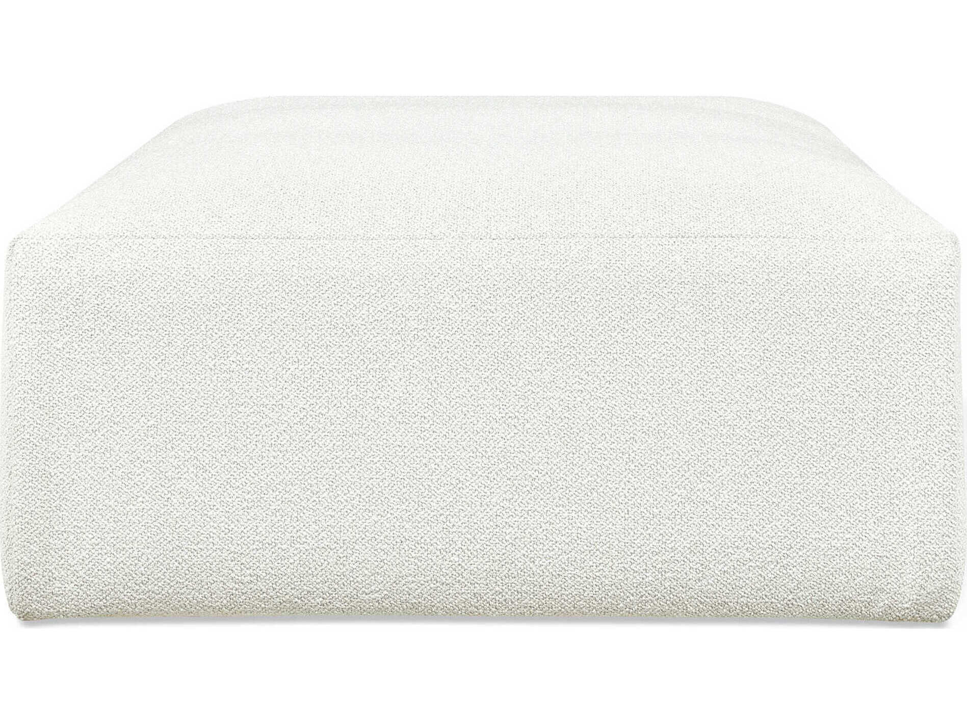 Gus* Modern Nest Morris Bone White Upholstered Ottoman