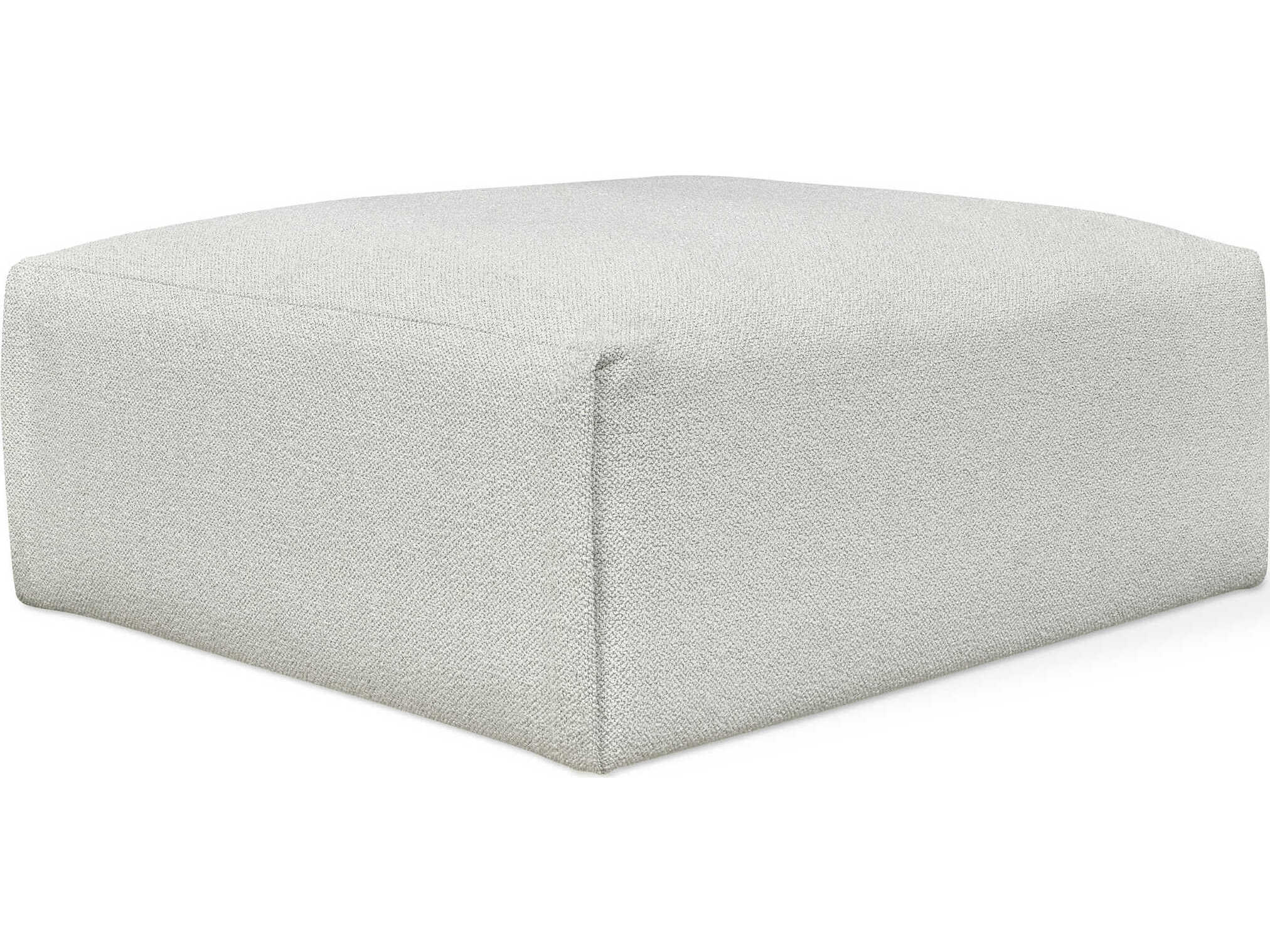 Gus* Modern Nest Morris Fog Gray Upholstered Ottoman