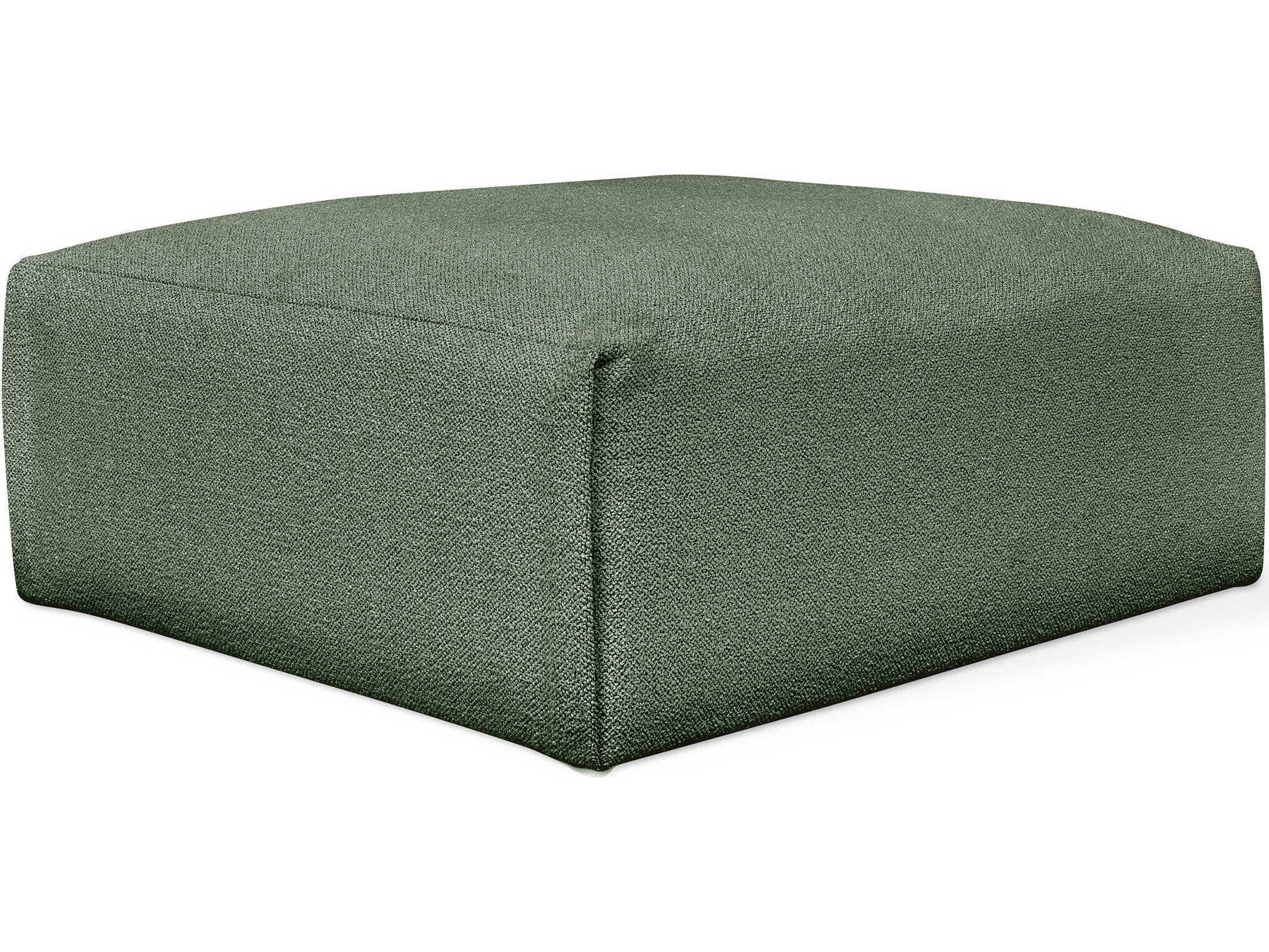 Gus* Modern Nest Morris Pine Green Upholstered Ottoman