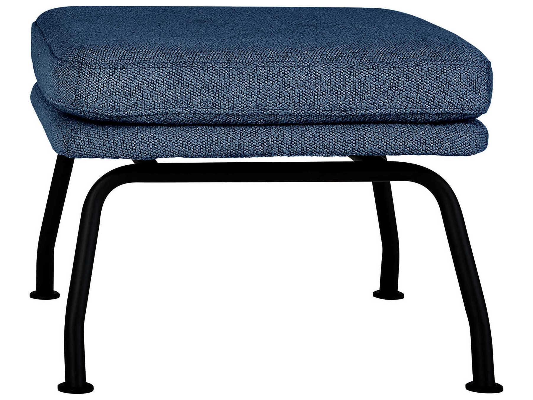 Gus* Modern Tallinn Copenhagen Sea Blue Upholstered Ottoman
