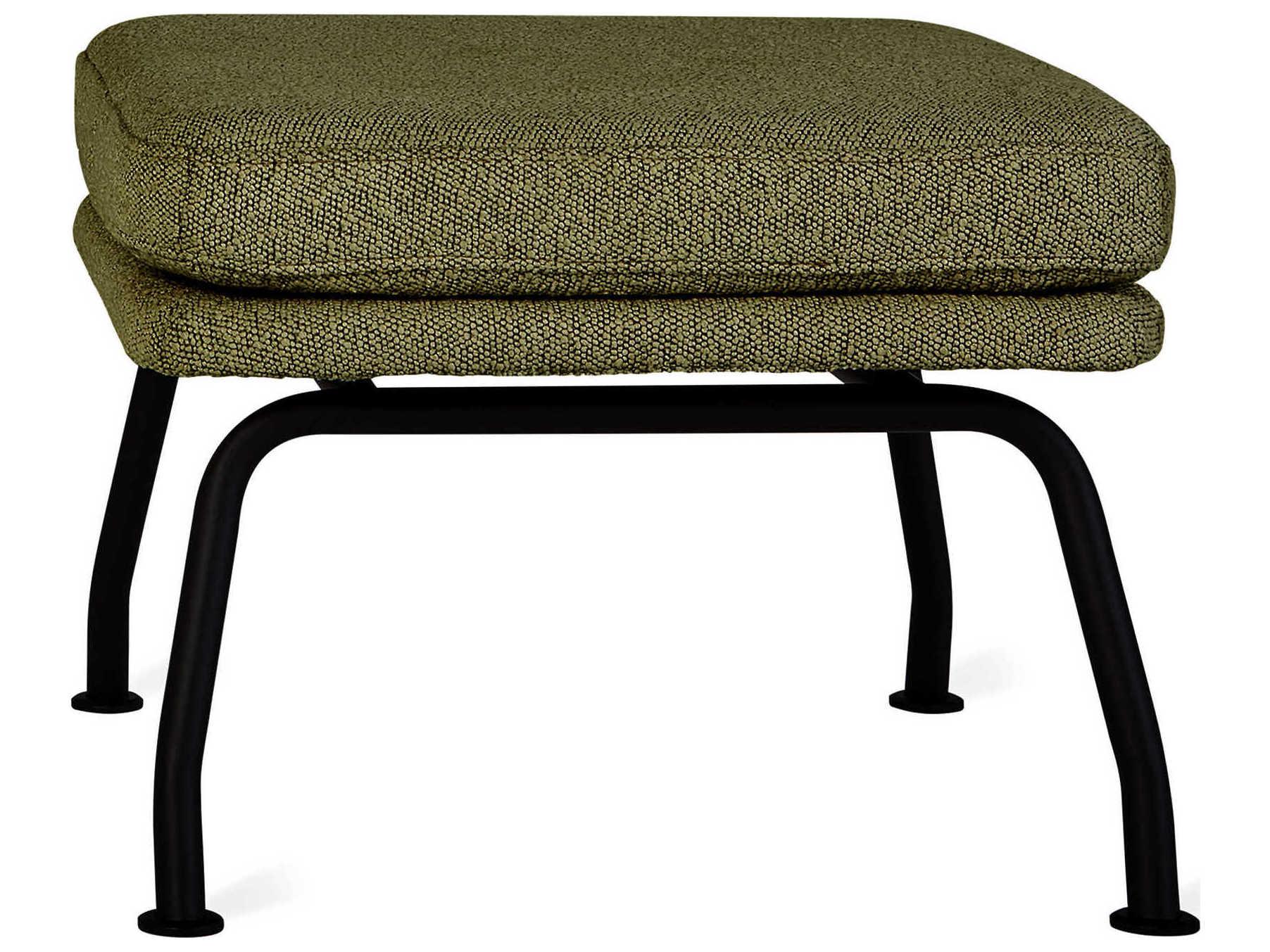 Gus* Modern Tallinn Copenhagen Terra Green Upholstered Ottoman