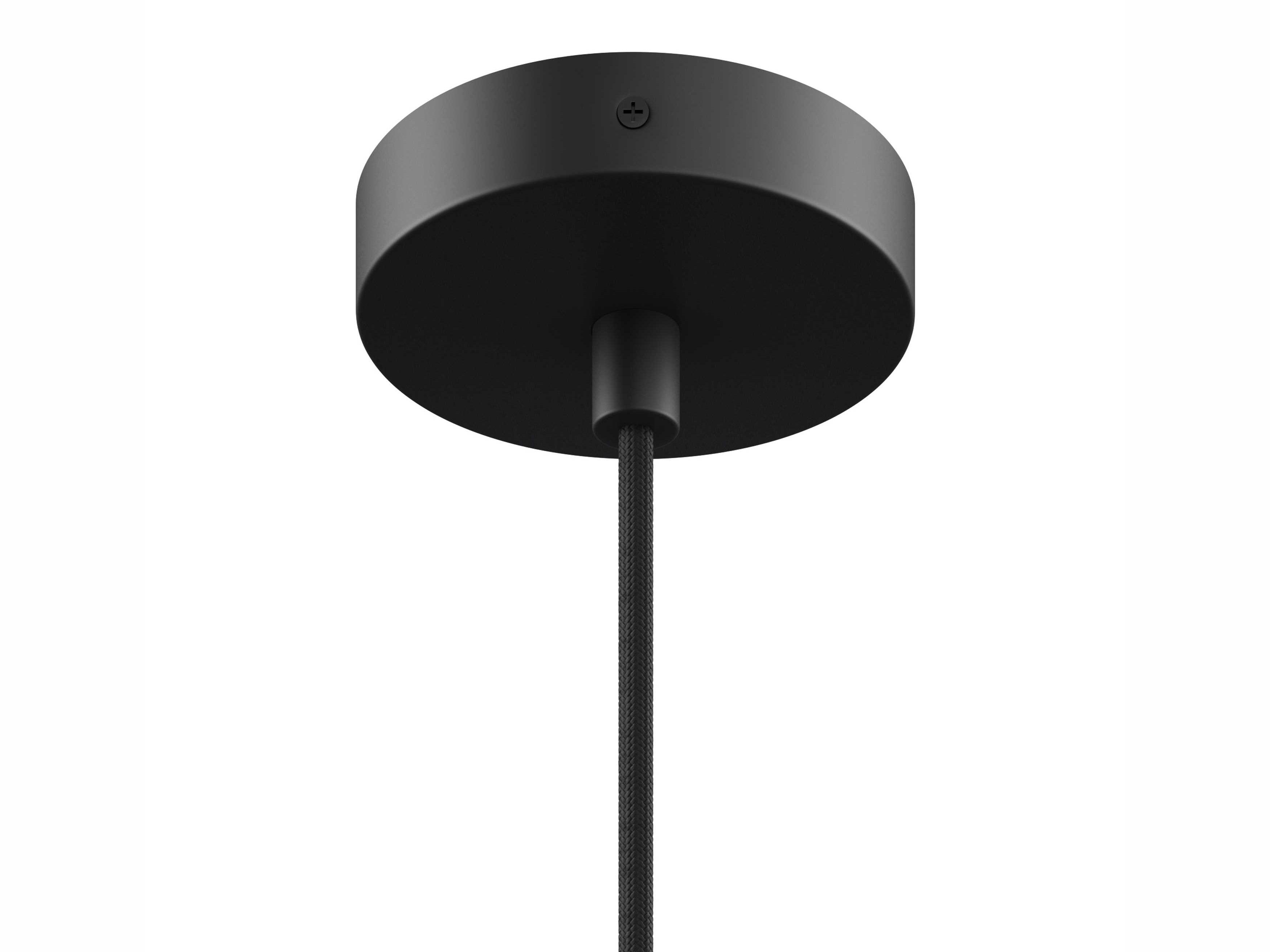 Gus* Modern Milton 1-Light Ash Veneer Black Brown Cylinder Linear Pendant