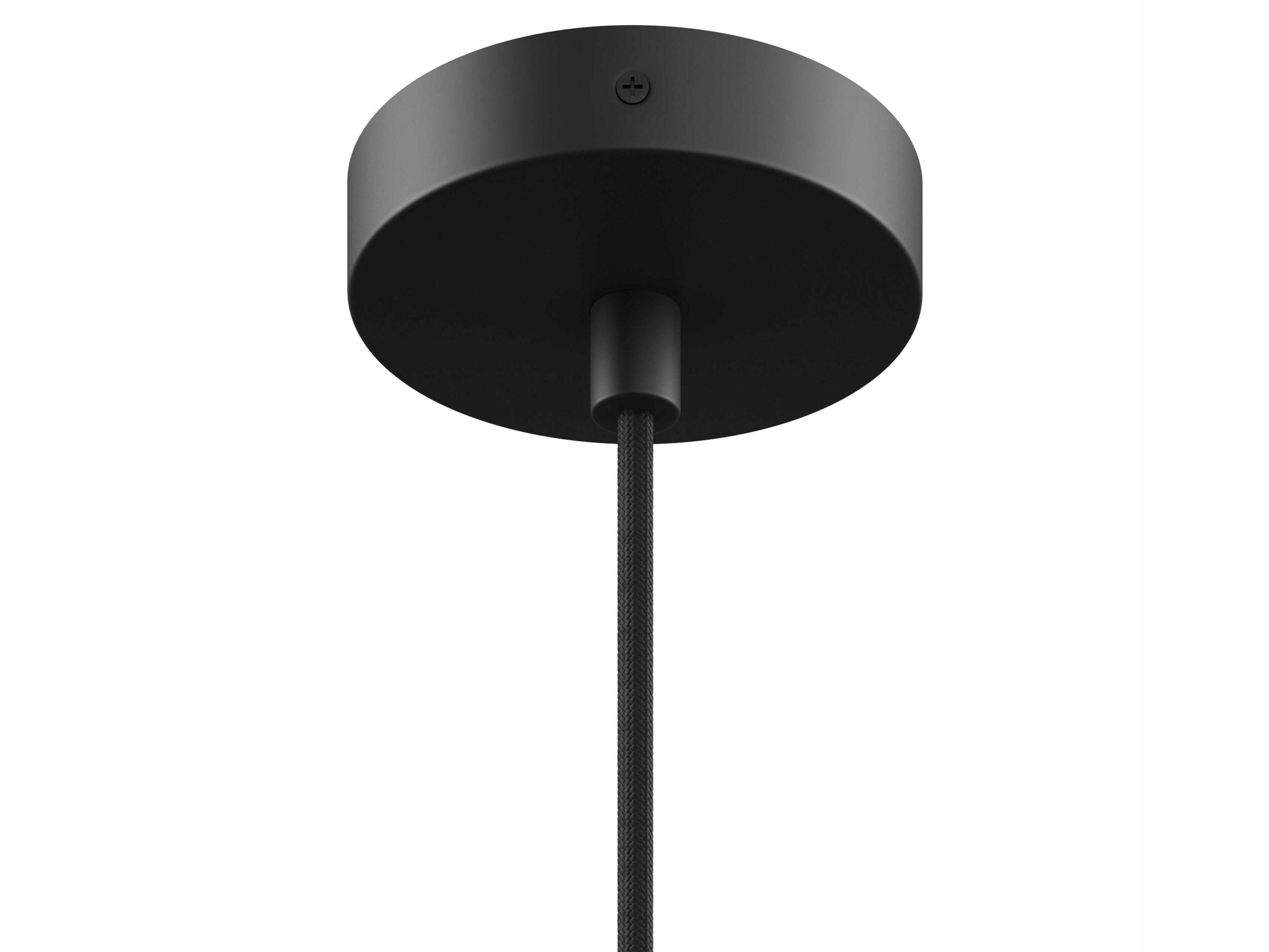 Gus* Modern Milton 1-Light Ash Veneer Black Brown Cylinder Linear Mini Pendant