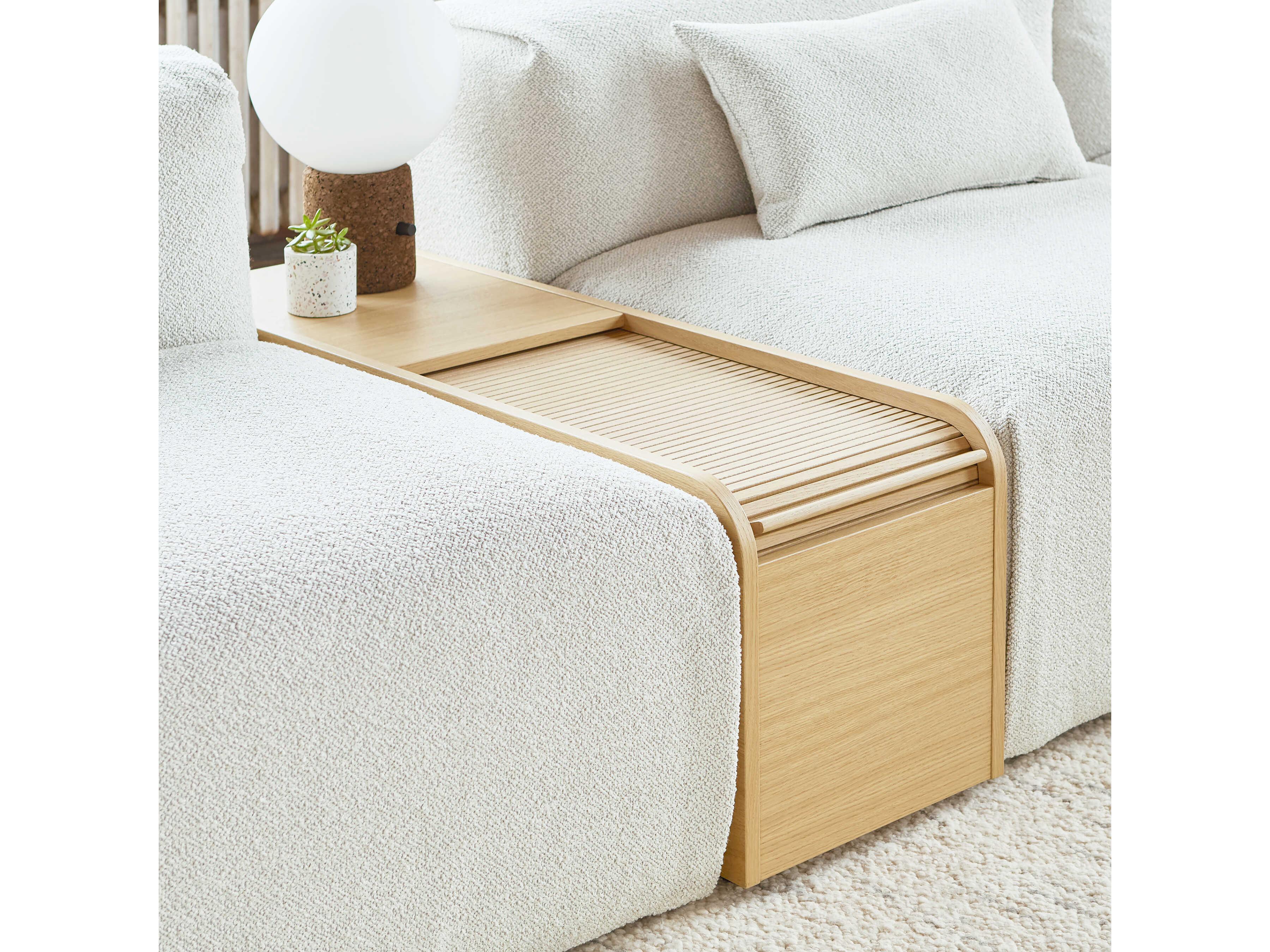 Gus* Modern Ledger Rectangular Wood Vintage Oak Storage Box