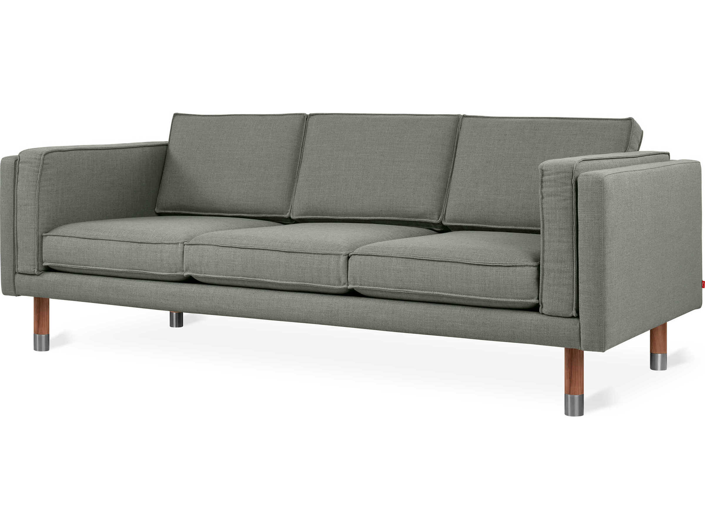 Gus* Modern Augusta Caledon Cinder Gray Upholstered Sofa