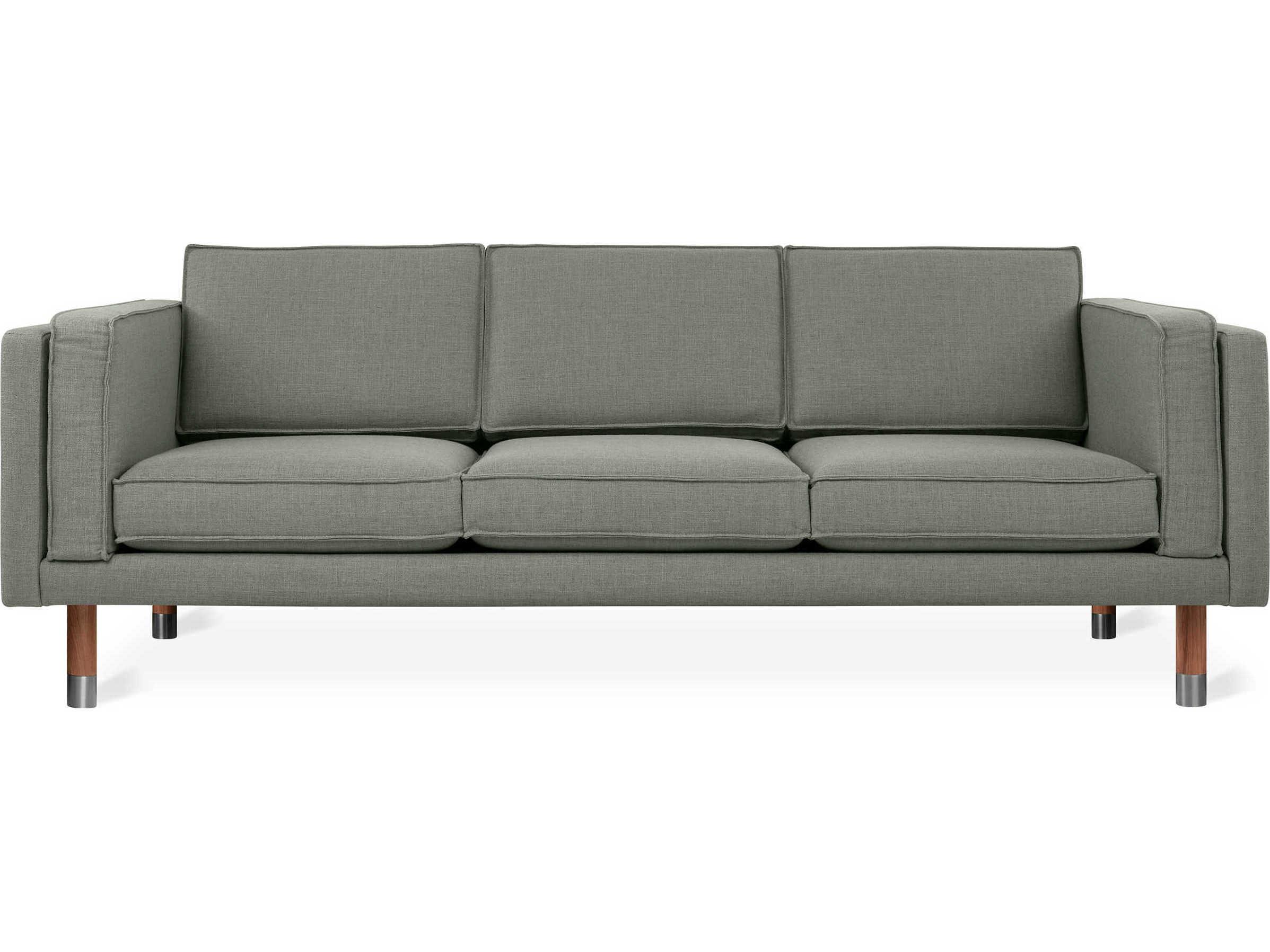 Gus* Modern Augusta Caledon Cinder Gray Upholstered Sofa