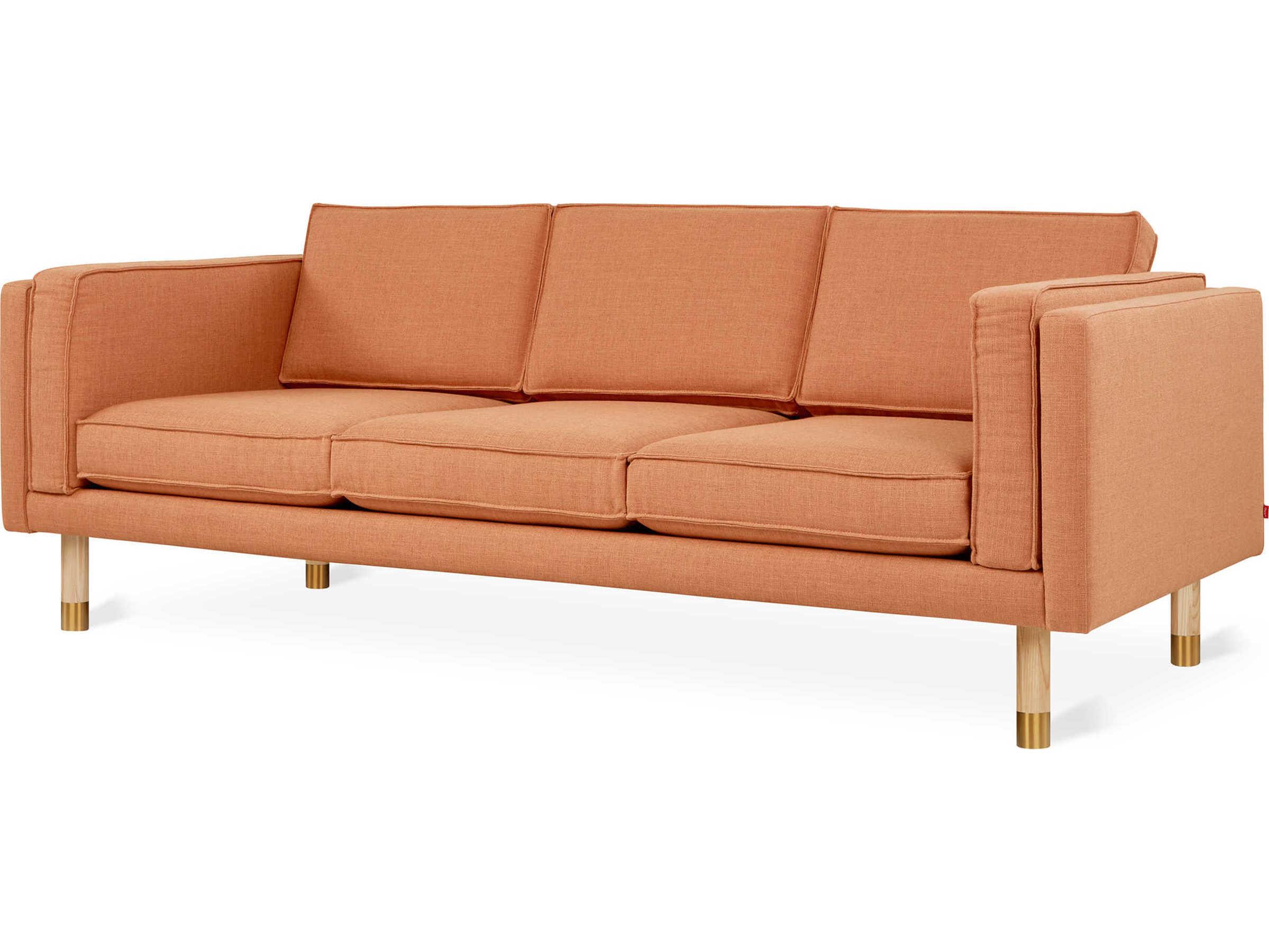 Gus* Modern Augusta Caledon Sedona Orange Upholstered Sofa