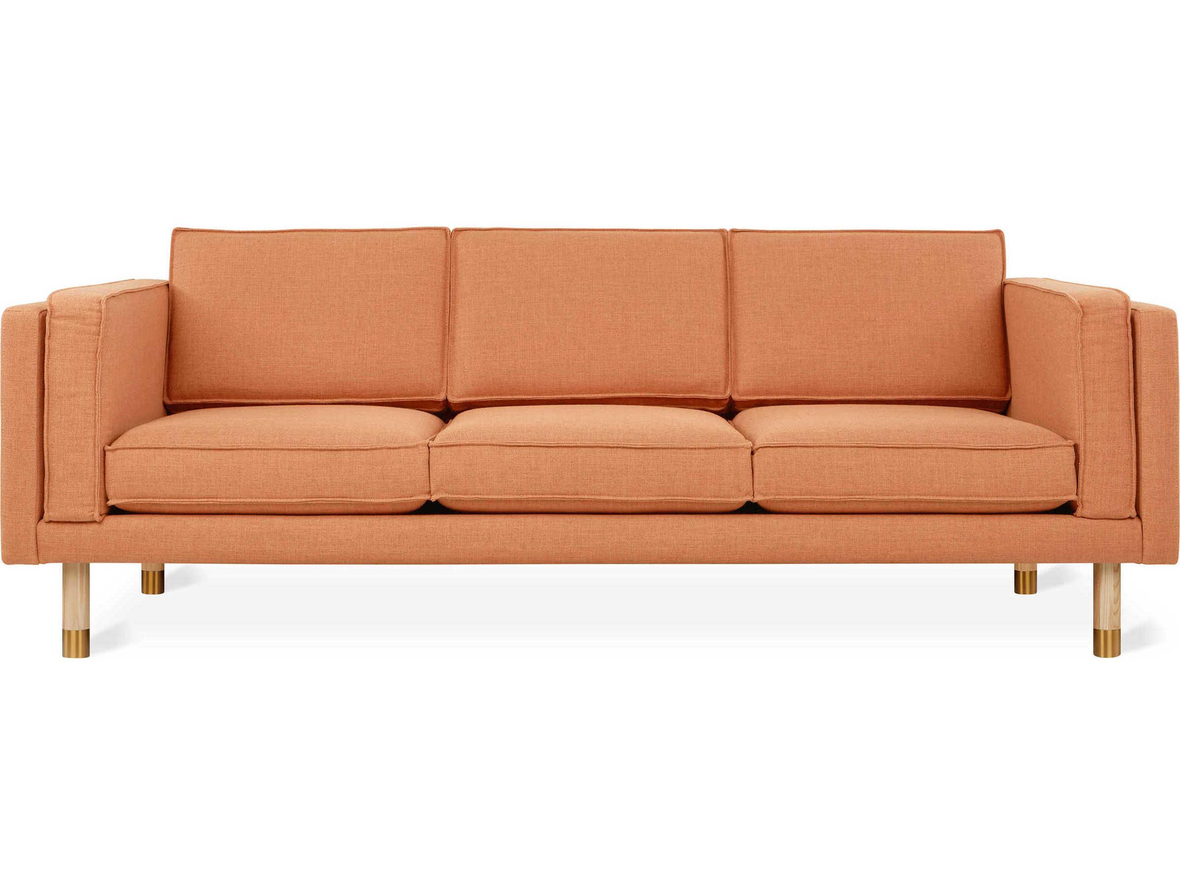 Gus* Modern Augusta Caledon Sedona Orange Upholstered Sofa