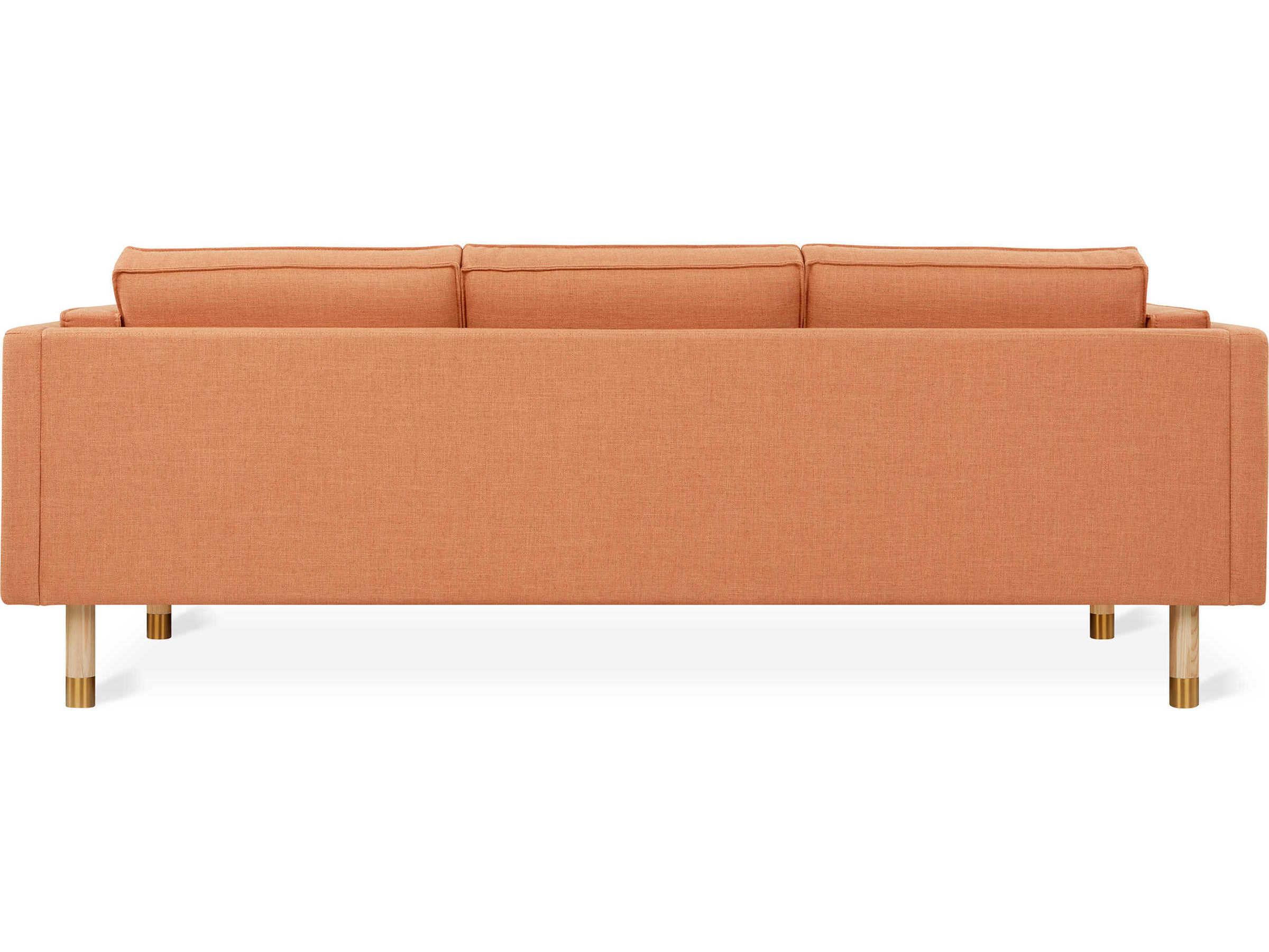 Gus* Modern Augusta Caledon Sedona Orange Upholstered Sofa