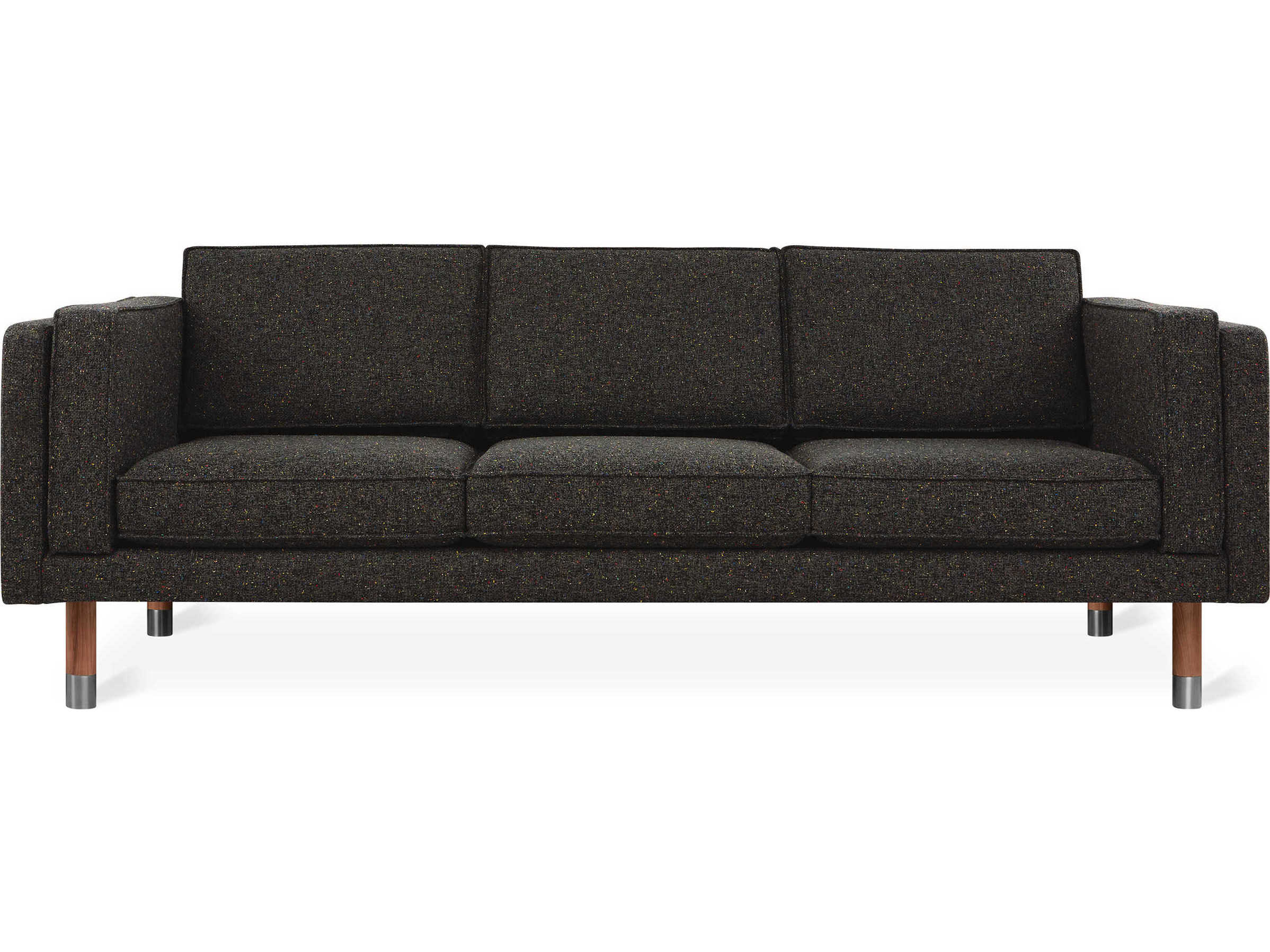 Gus* Modern Augusta Funfetti Galaxy Black Upholstered Sofa