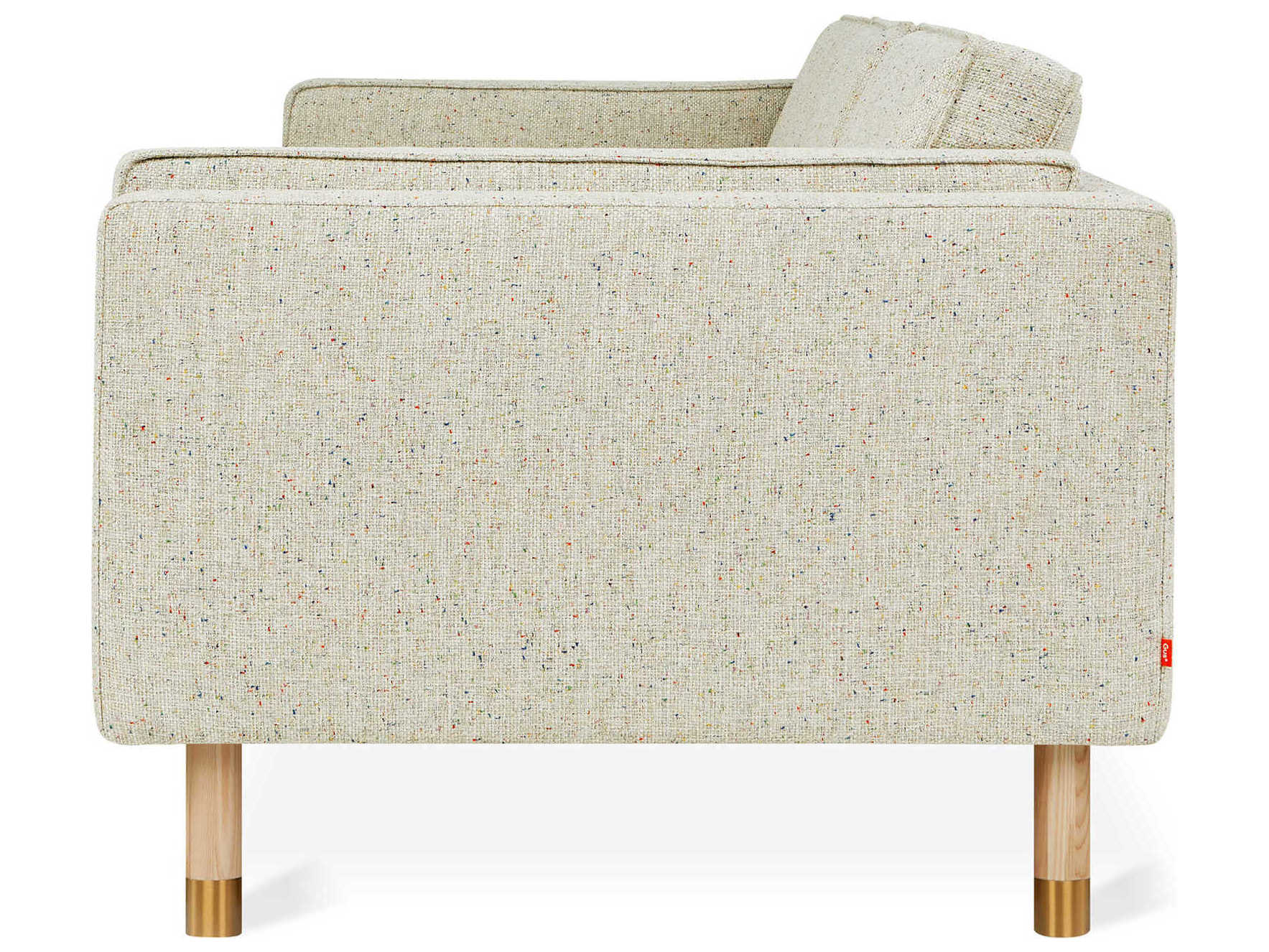 Gus* Modern Augusta Funfetti Linen Beige Upholstered Sofa