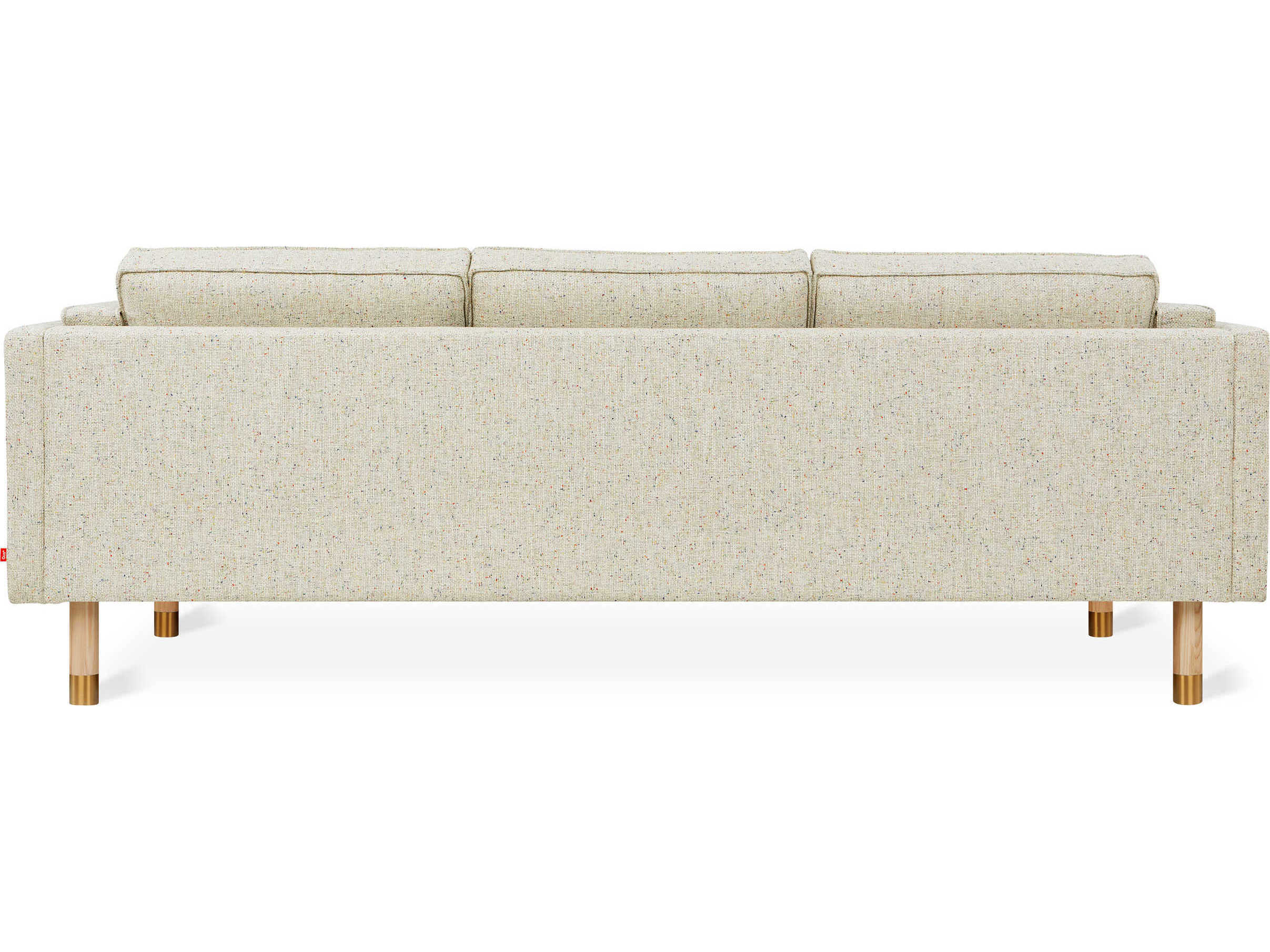 Gus* Modern Augusta Funfetti Linen Beige Upholstered Sofa