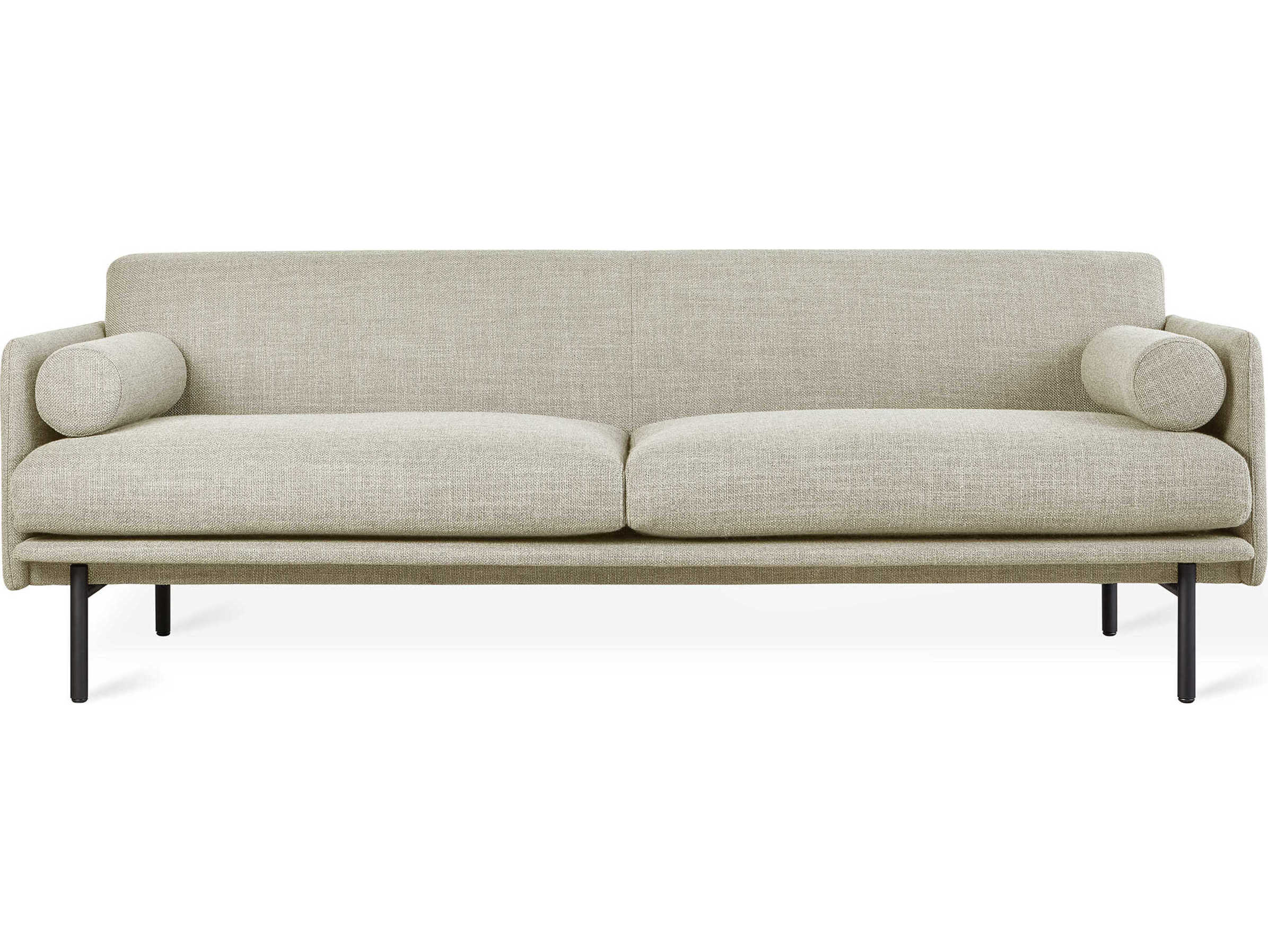 Gus* Modern Foundry Andorra Almond Beige Upholstered Sofa