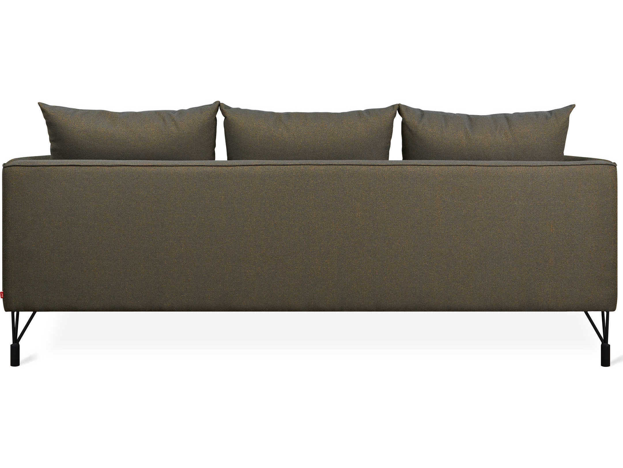 Gus* Modern Highline Helio Avenue Gray Upholstered Sofa