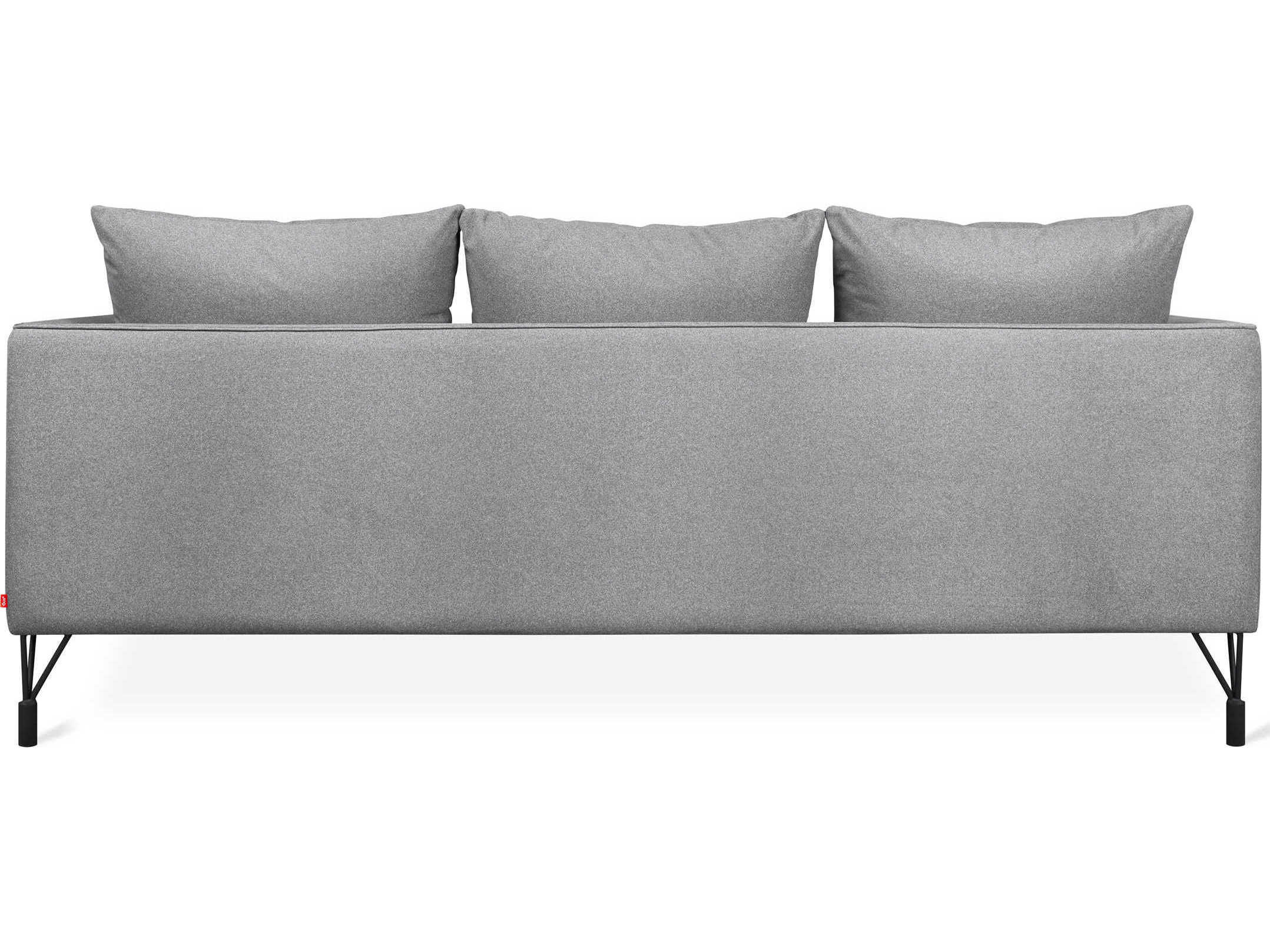 Gus* Modern Highline Merino Dapple Gray Upholstered Sofa