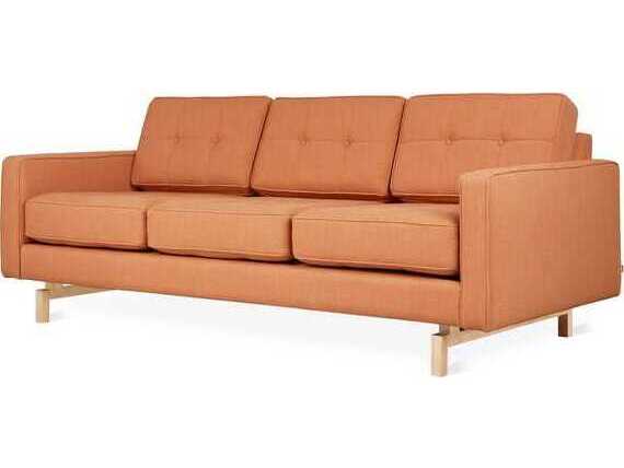 Gus* Modern Jane Caledon Sedona Orange Upholstered Sofa