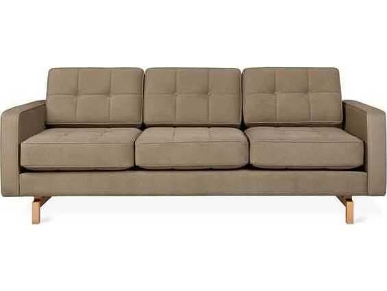 Gus* Modern Jane Merino Mocha Brown Upholstered Sofa