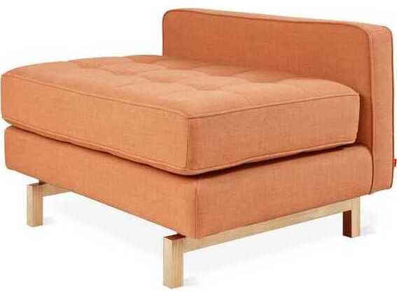 Gus* Modern Jane Caledon Sedona Orange Upholstered Chaise