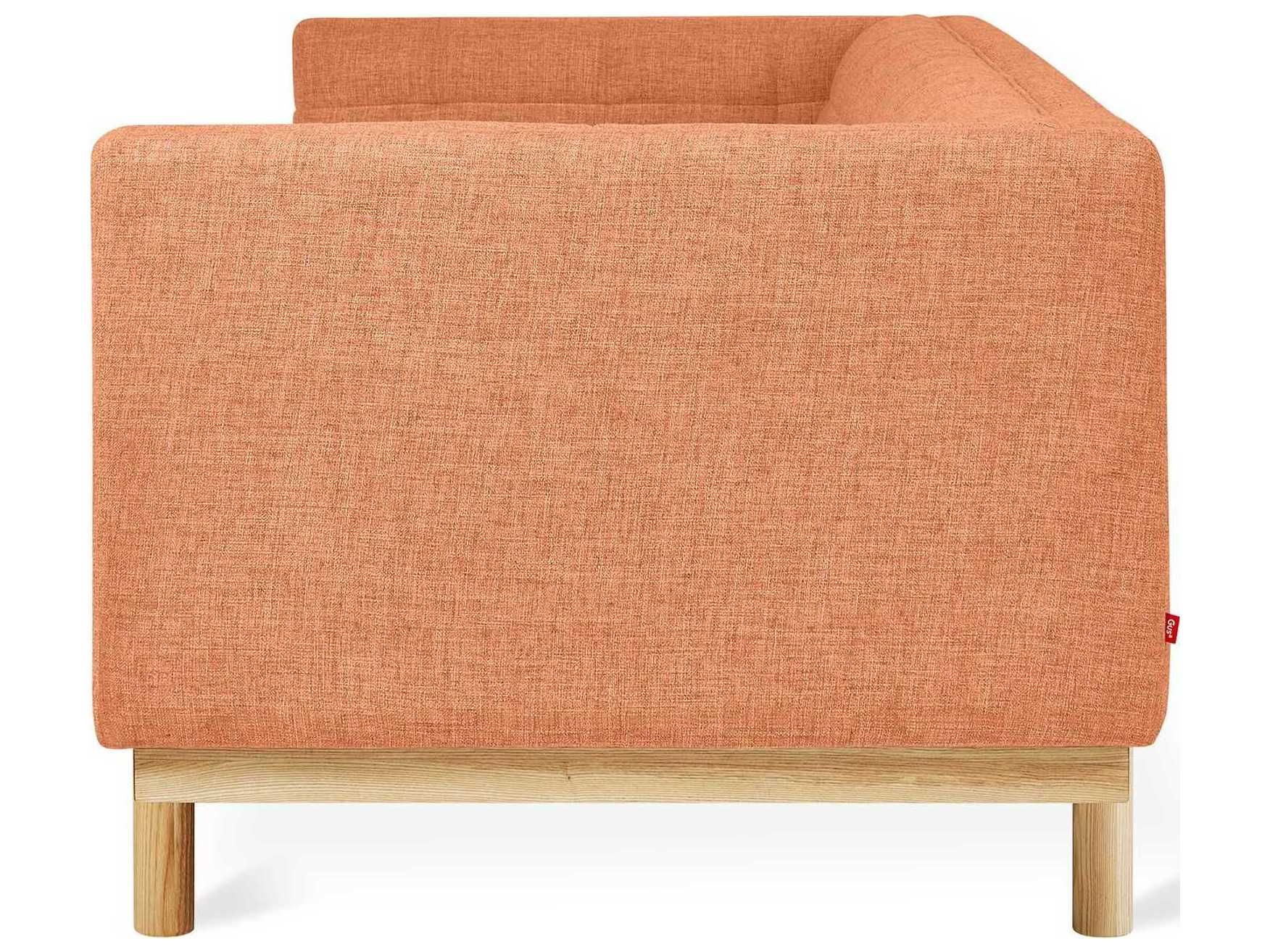 Gus* Modern Mulholland Tufted Caledon Antler Natural Ash Brown Upholstered Sofa