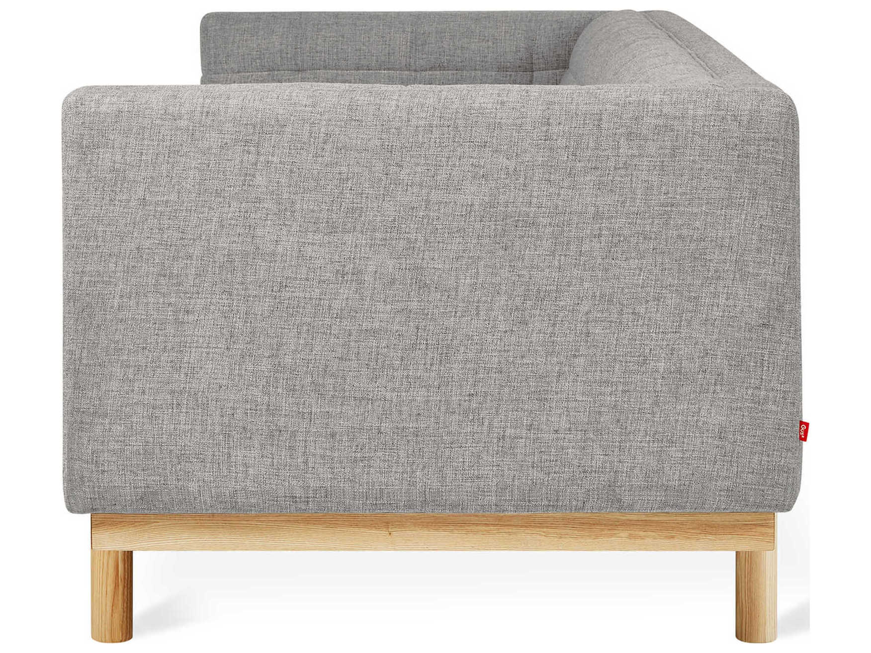 Gus* Modern Mulholland Tufted Parliament Stone Natural Ash Brown Upholstered Sofa