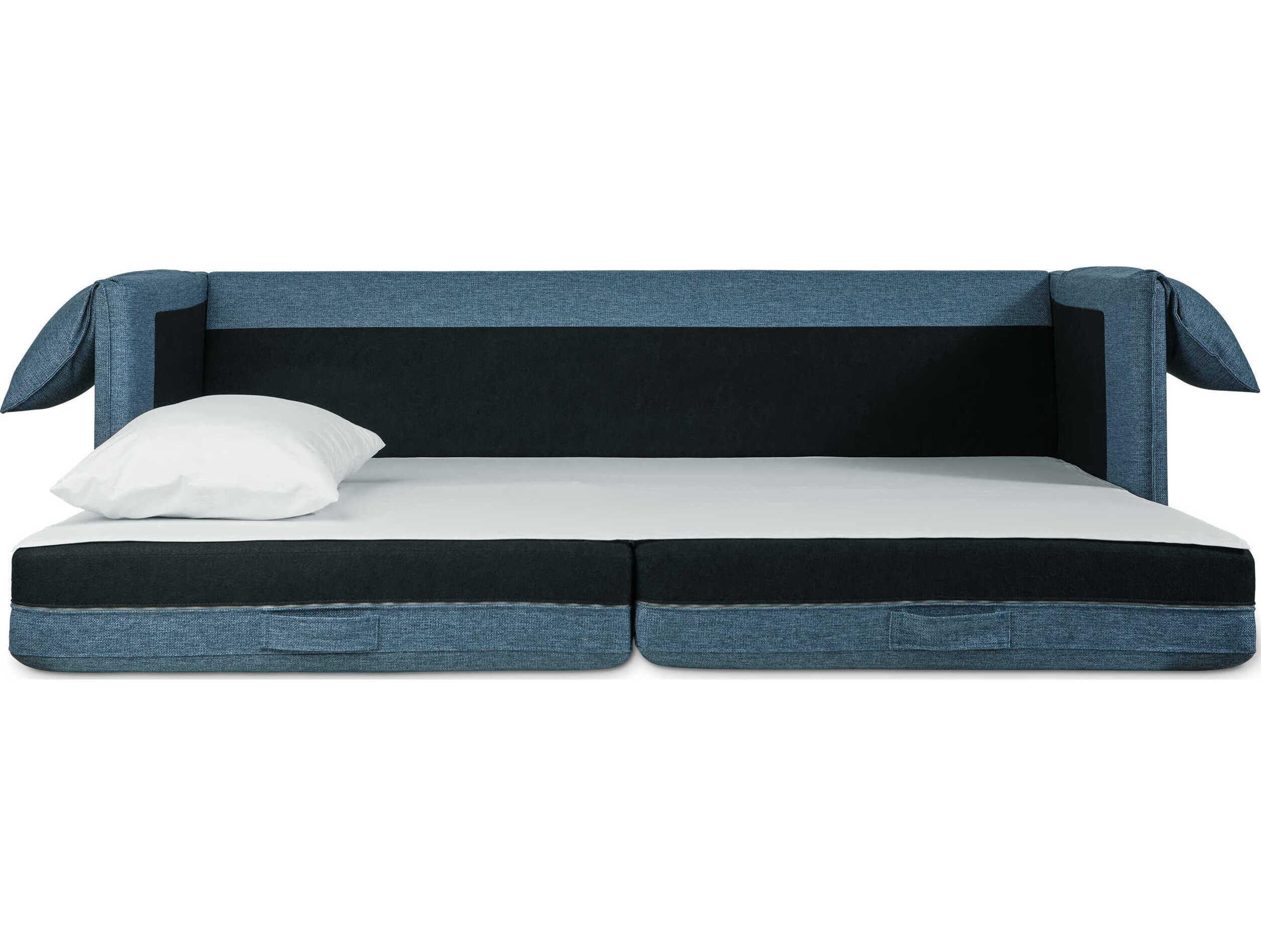 Gus* Modern Neru Dawson Admiral Blue Upholstered Sofa Bed