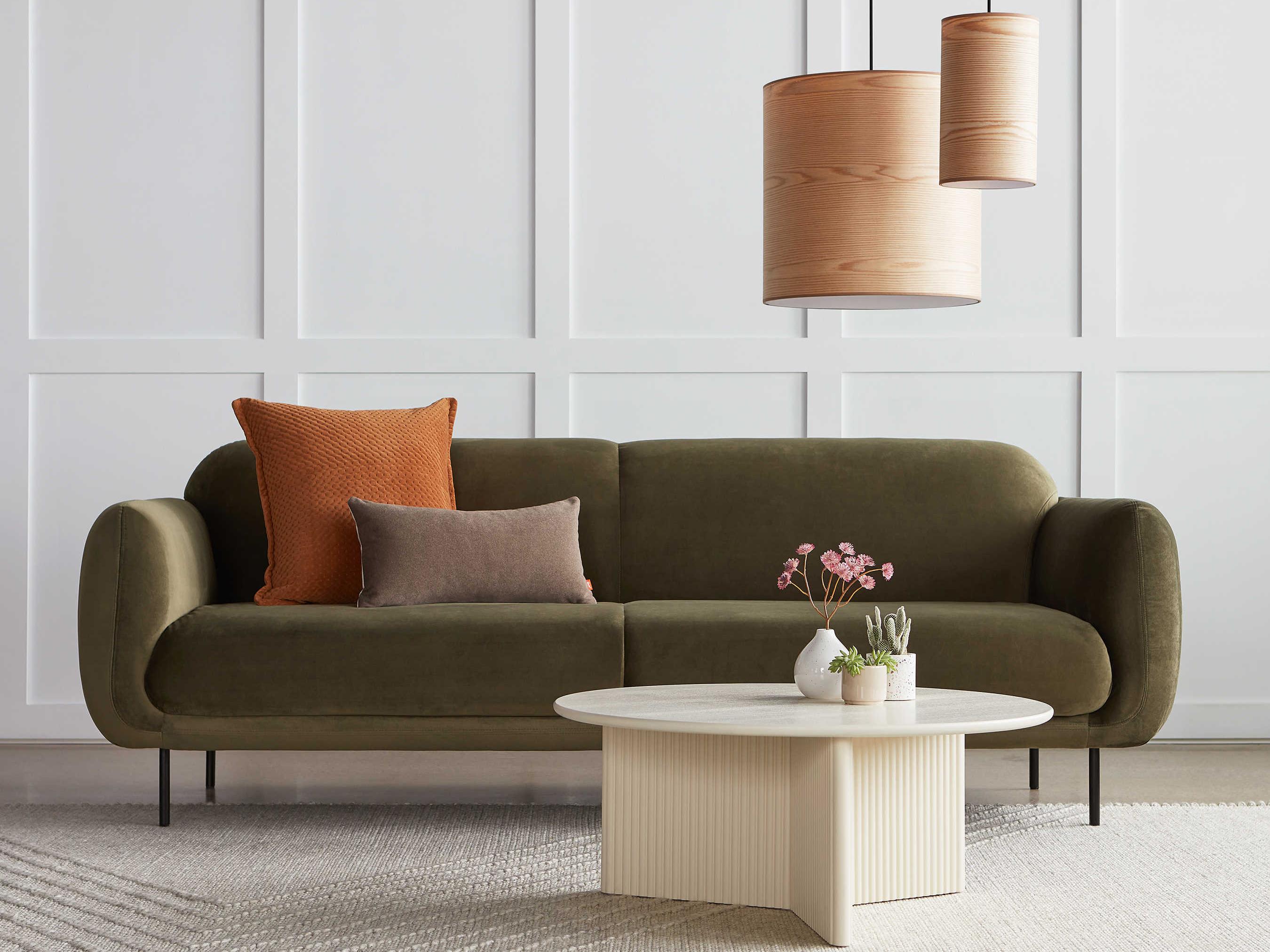 Gus* Modern Nord Cassella Grove Green Upholstered Sofa