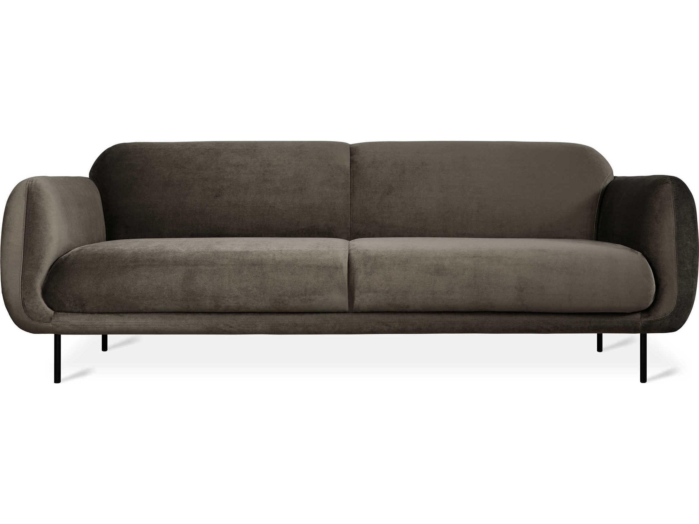 Gus* Modern Nord Cassella Mink Gray Upholstered Sofa