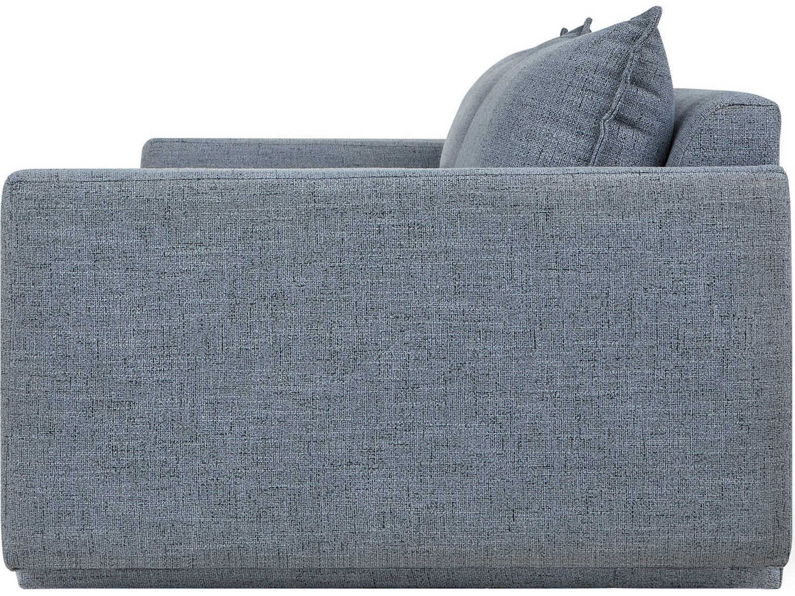 Gus* Modern Sola Maberly Storm Blue Upholstered Sofa