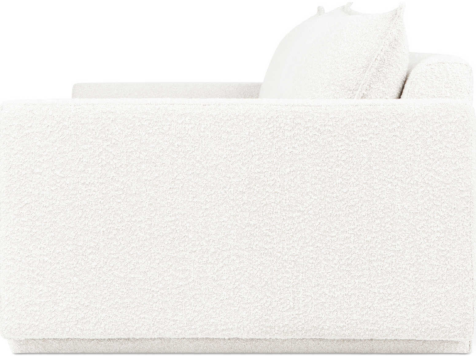 Gus* Modern Sola Node Alabaster White Upholstered Sofa