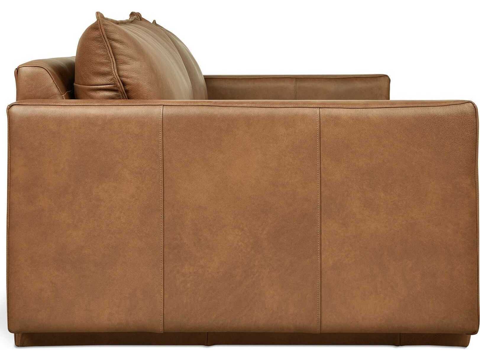 Gus* Modern Sola Brown Leather Sofa