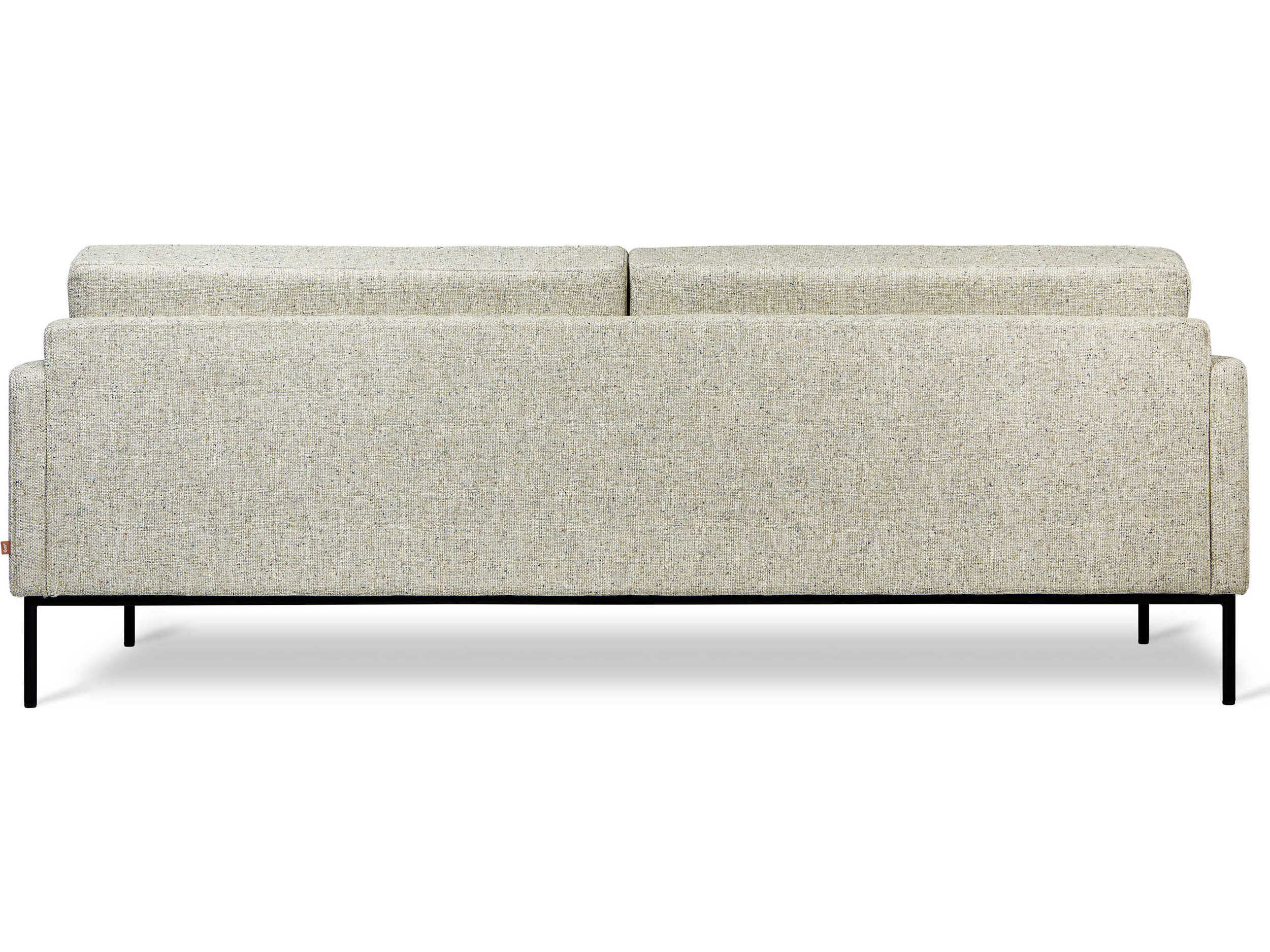 Gus* Modern Towne Tufted Funfetti Gray Upholstered Sofa