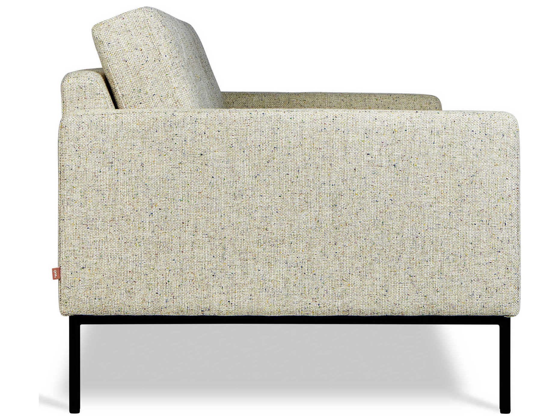 Gus* Modern Towne Tufted Funfetti Gray Upholstered Sofa