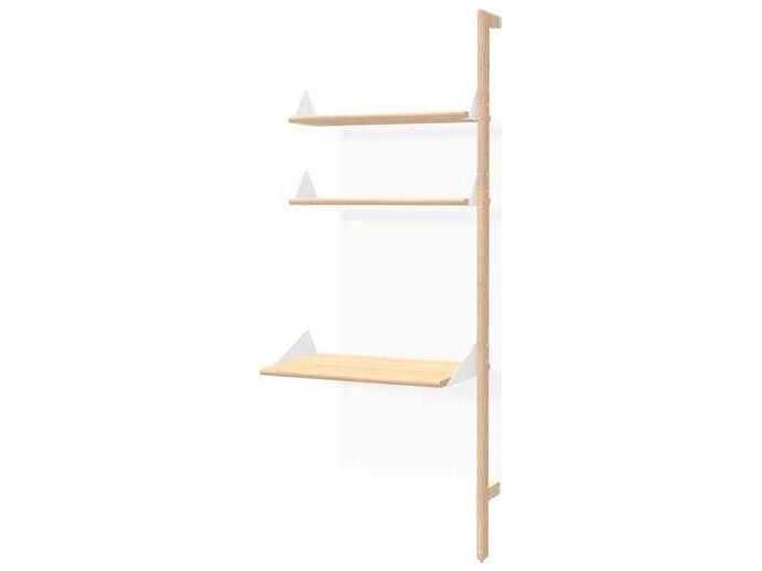 Gus* Modern Branch Ash Blonde Beige Solid Wood Leaning Ladder Desk