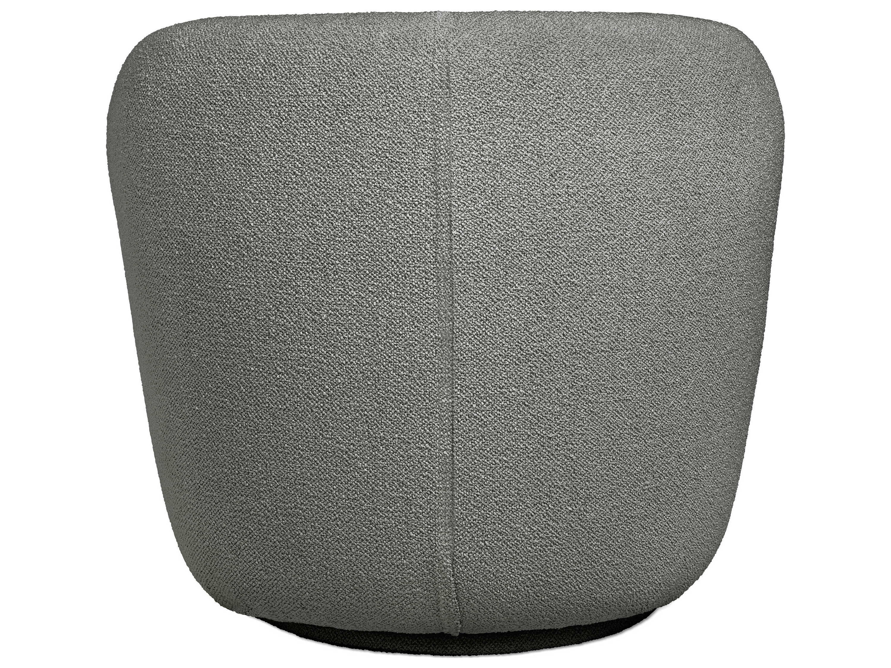 Gus* Modern Forme Swivel Gray Accent Chair
