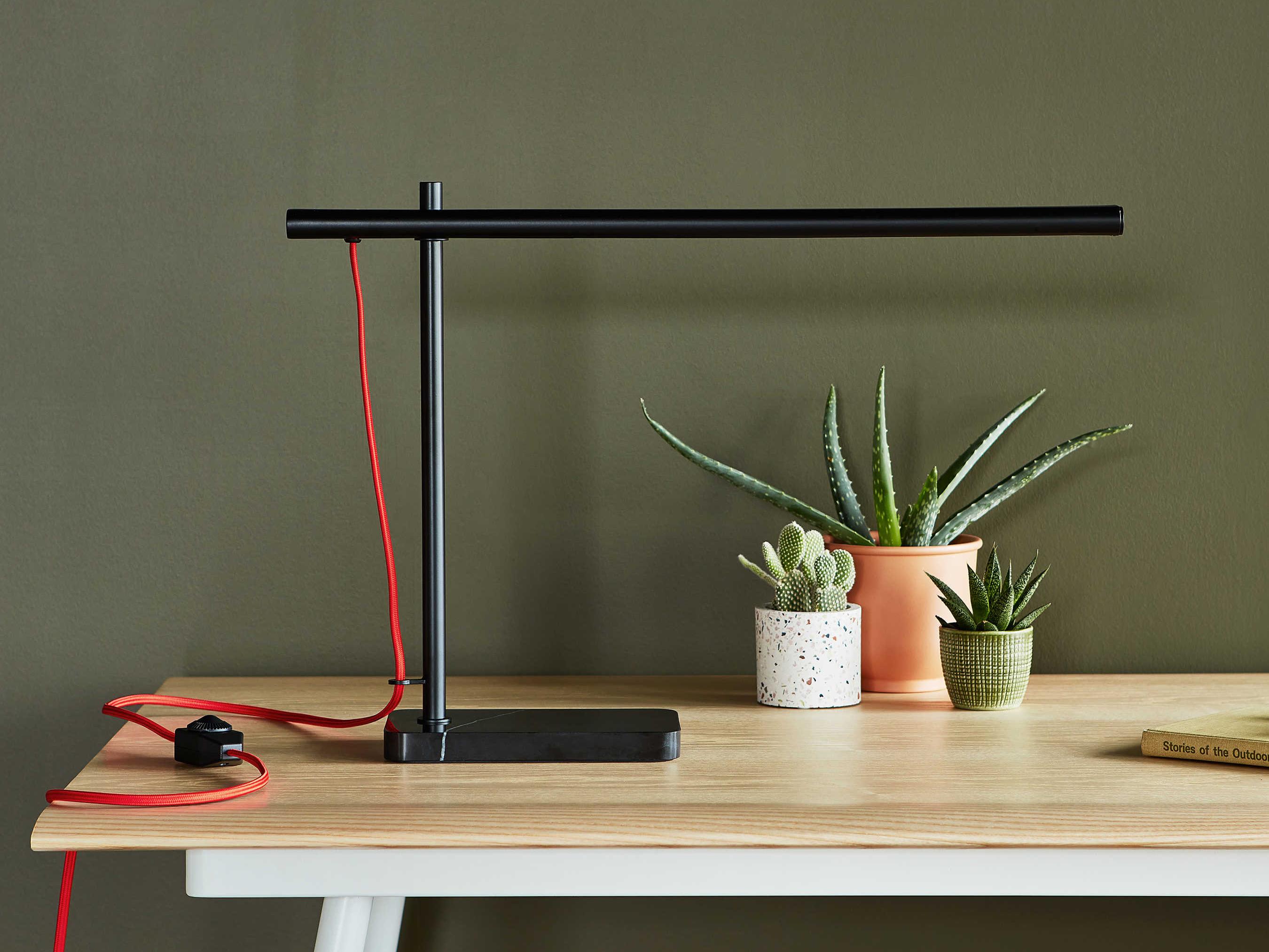 Gus* Modern Lewis Black LED Desk Lamp